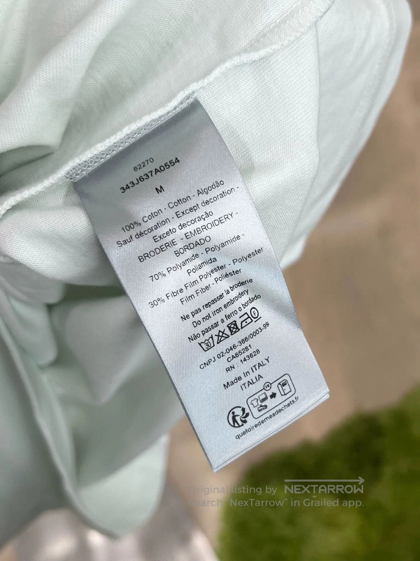 Dior dior logo embroidered mint green t. Size US M / EU 48-50 / 2 - 6 Thumbnail