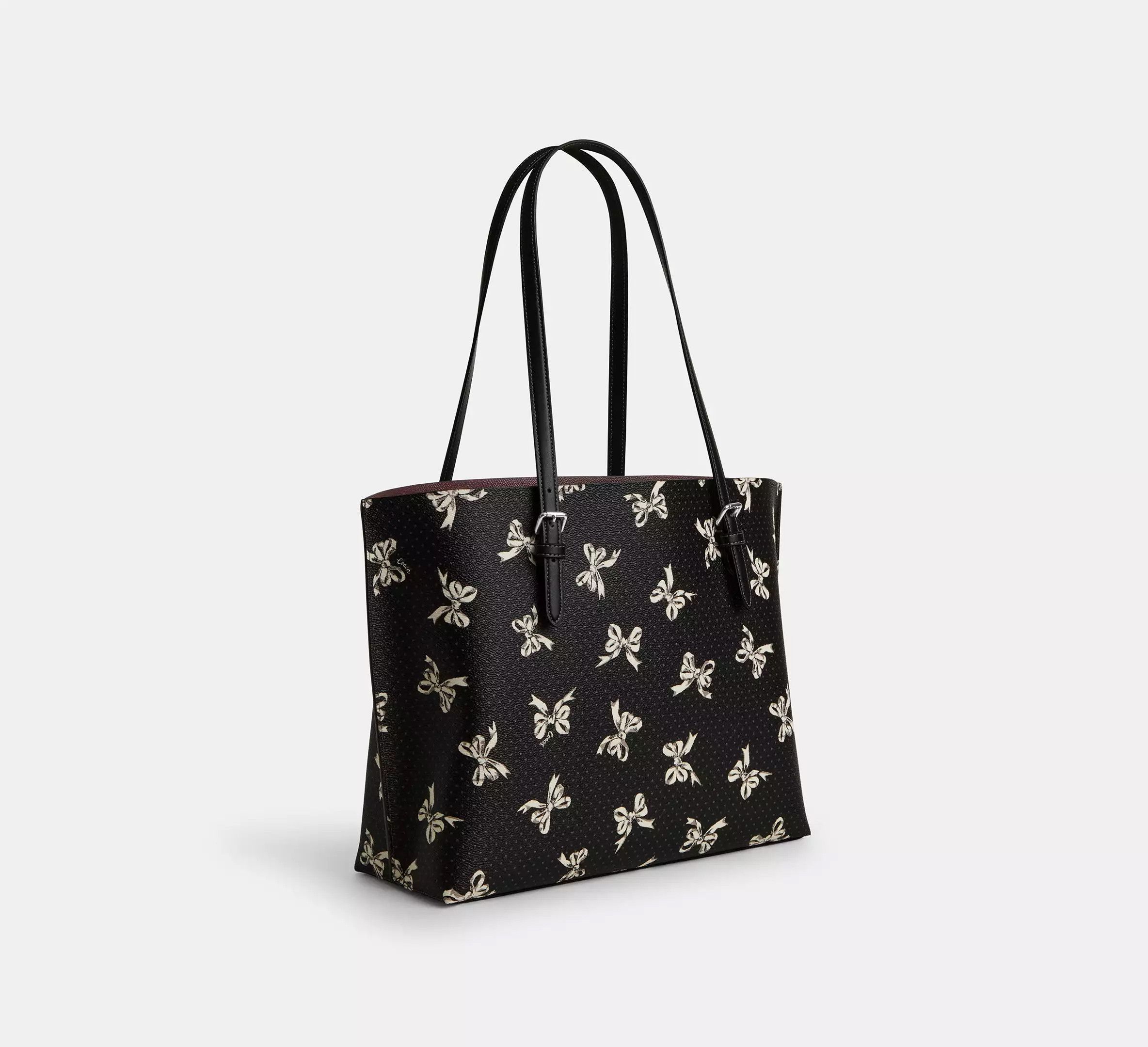 Coach NWT Coach Mollie Tote Bag With Bow Print CY647 Size ONE SIZE - 8 Thumbnail