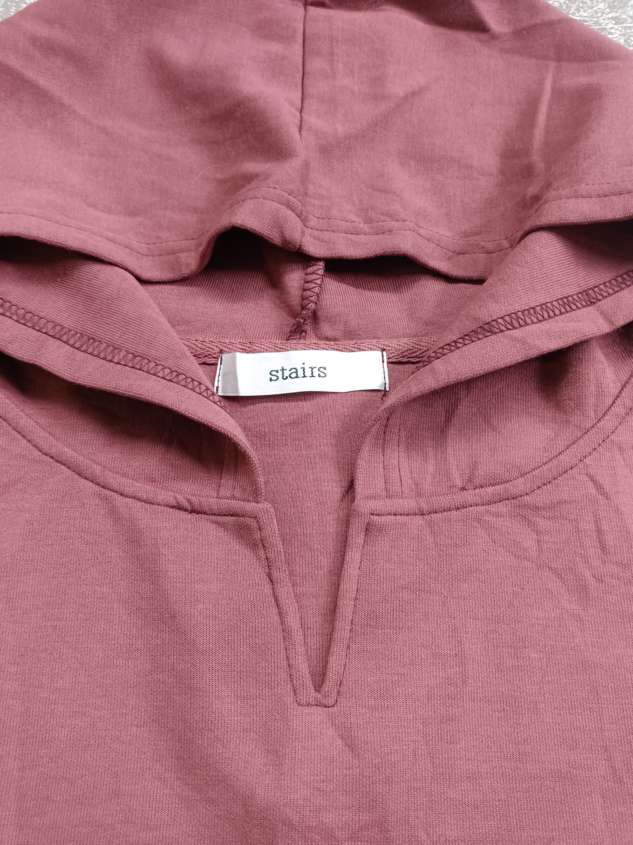 Japanese Brand Stairs Vneck Hoodie Blank Size US L / EU 52-54 / 3 - 2 Thumbnail