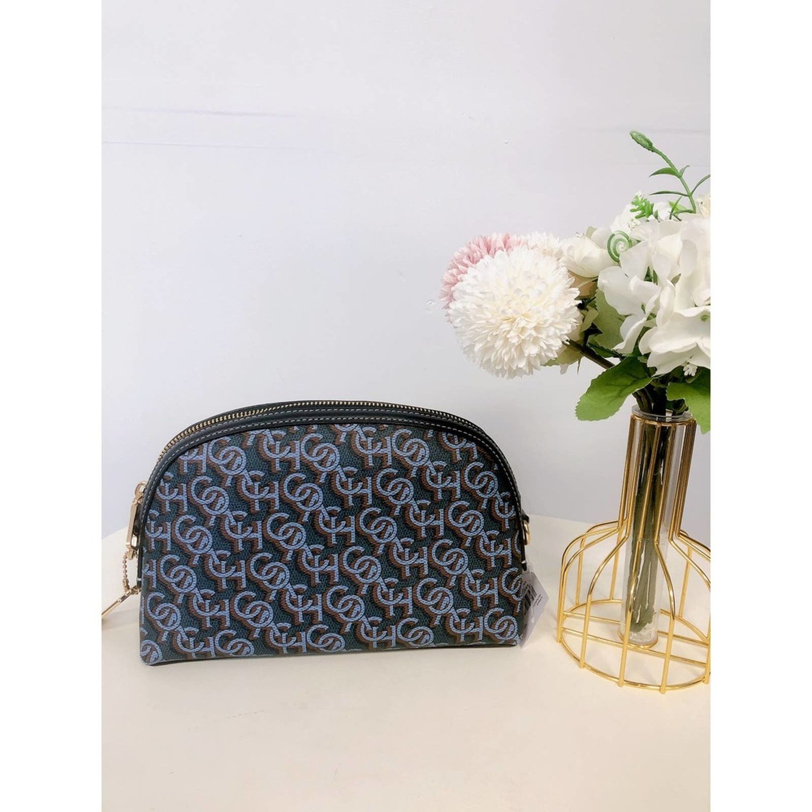 Coach Coach CF343 Madi Crossbody With Coach Monogram Print IN Navy Size ONE SIZE - 2 Thumbnail
