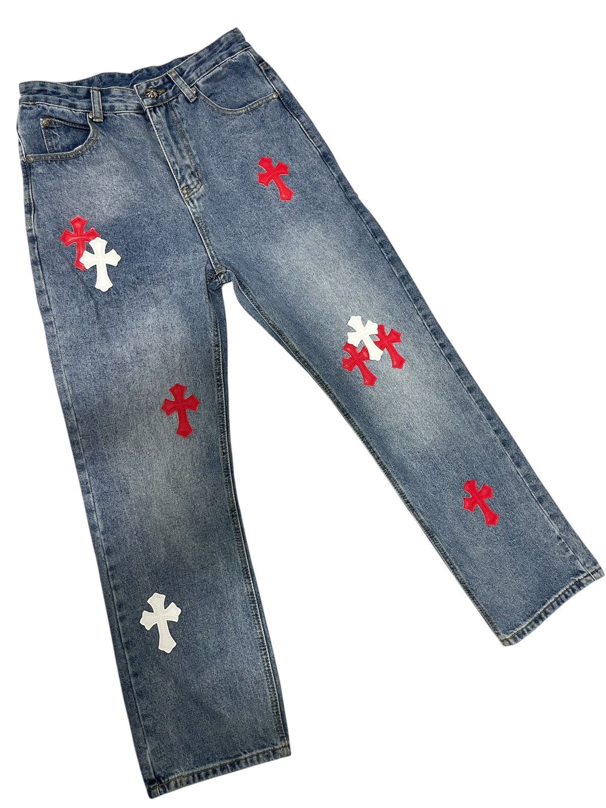 Ralph Lauren Ralph Lauren with CHROME HEARTS Patchwork Size US 30 / EU 46 - 1 Thumbnail