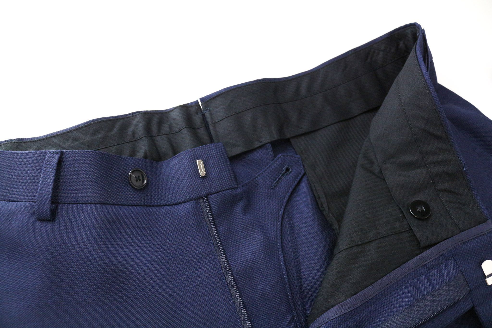 Suitsupply LA SPALLA UK44R Blue Wool Lined Suit 75153 Size 44R - 12 Thumbnail