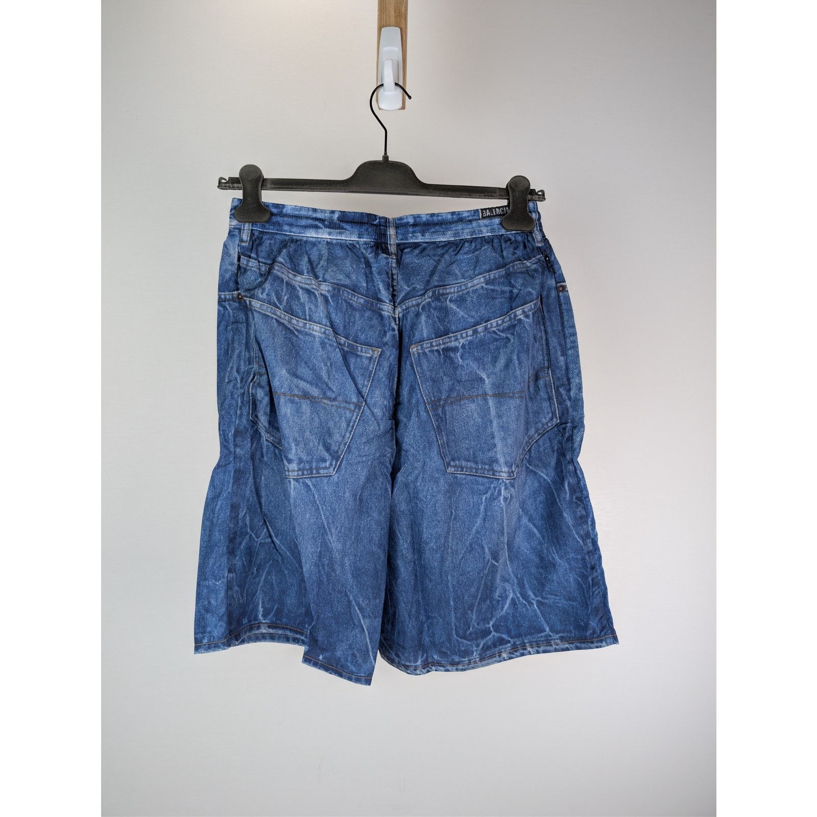 Balenciaga o1rshd1 Trompe L'oeil Swim short in blue Size US 32 / EU 48 - 9 Thumbnail