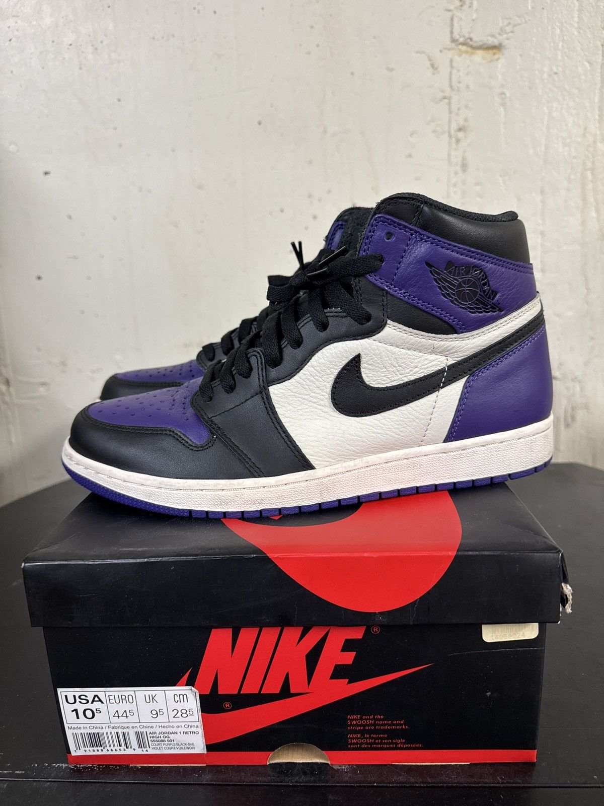 Jordan Brand × Nike Jordan 1 court purple Size US 10.5 / EU 43-44 - 4 Thumbnail