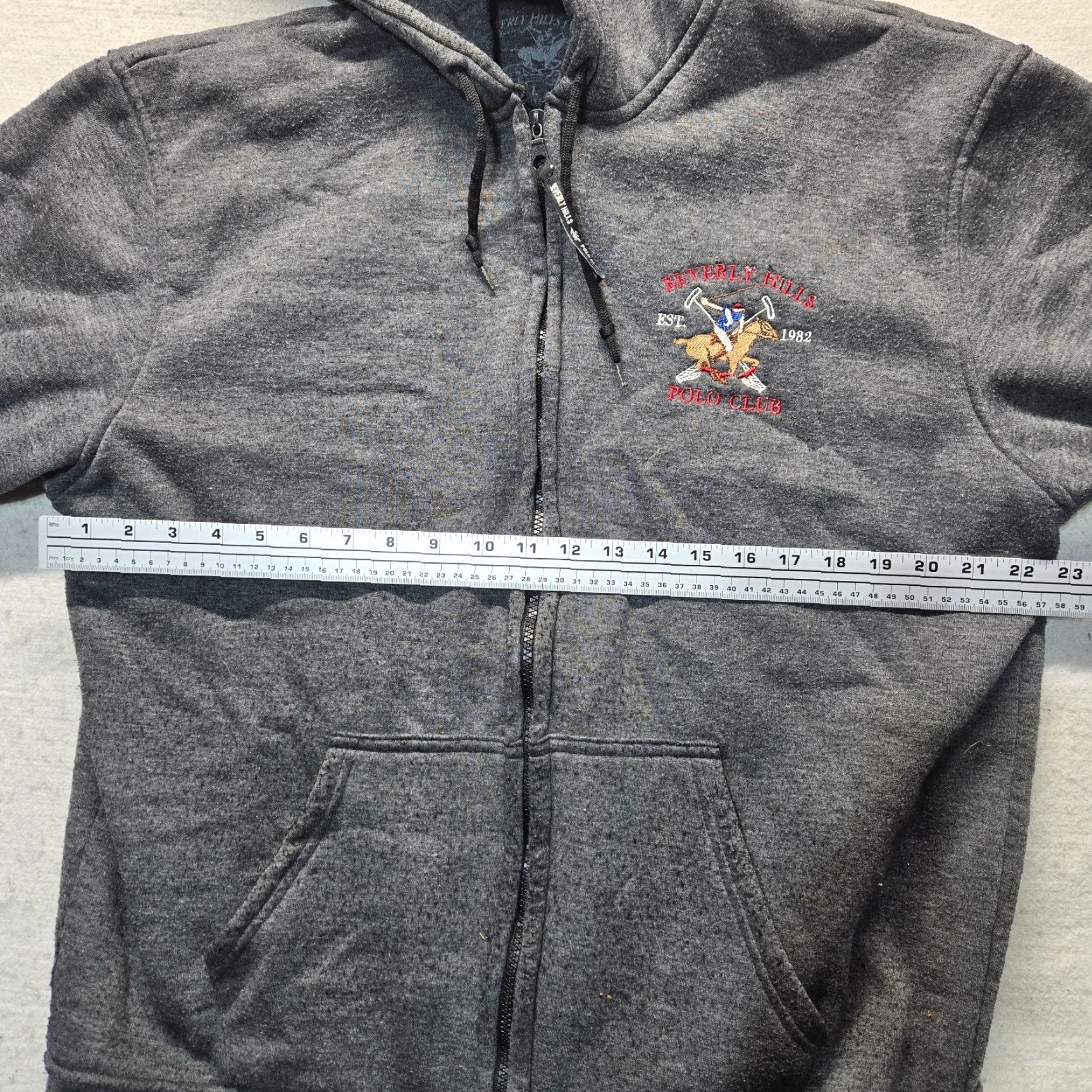 Beverly Hills Polo Club VINTAGE Beverly Hills Polo Club Gray Full Zip Sweatshirt Hoodie Adult Mens Large Size US L / EU 52-54 / 3 - 5 Thumbnail