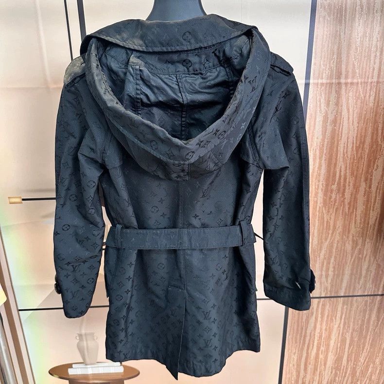 Louis Vuitton Louis Vuitton Black Monogram Trench Coat -2505 Size US S / EU 44-46 / 1 - 2 Thumbnail