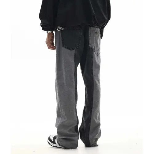 Japanese Brand Color Match Patchwork Baggy Denim Pant Size US 28 / EU 44 - 4 Thumbnail