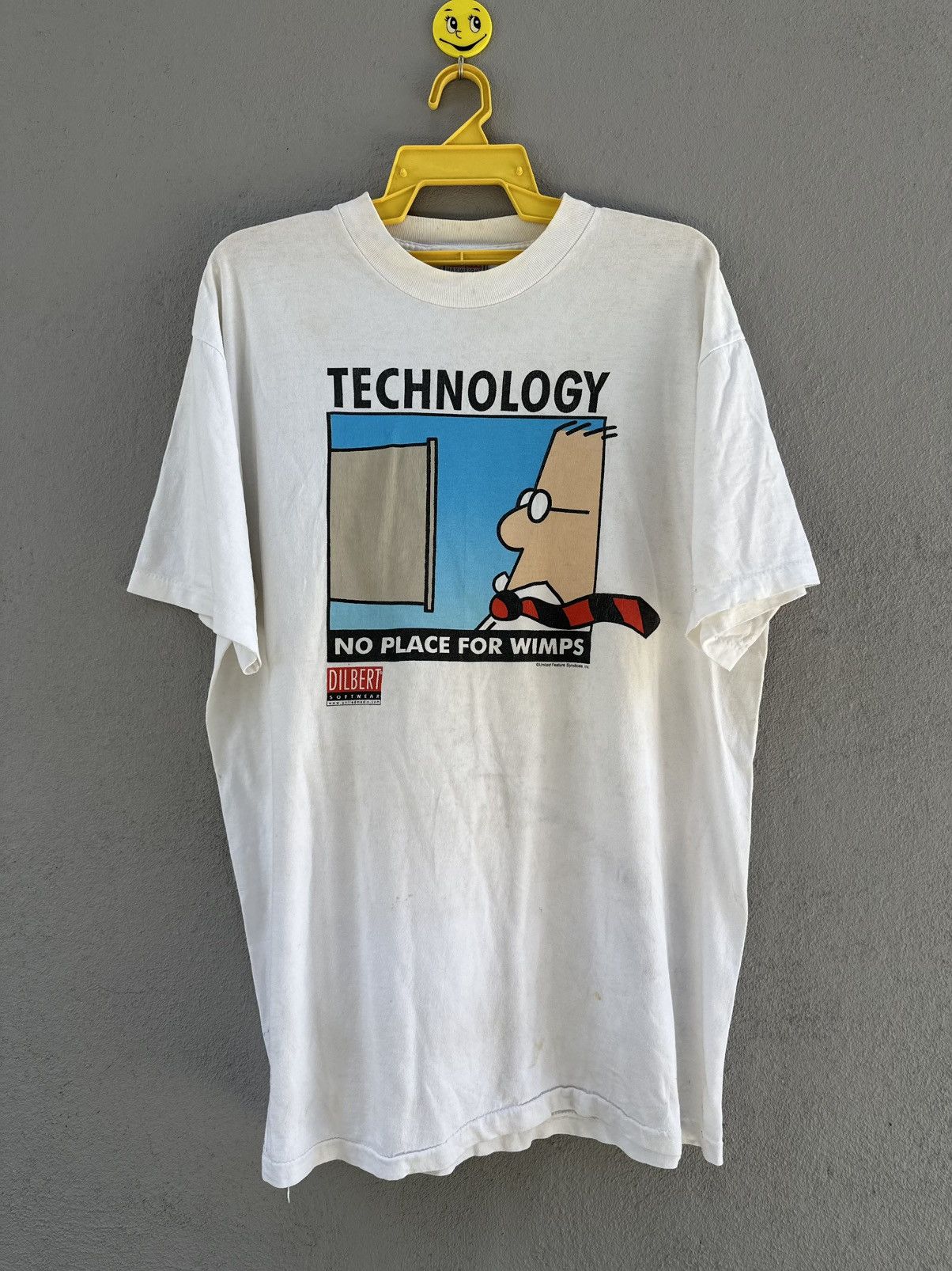Apple Thrashed Vintage 90s Dilbert Softwear Technology Faded Tee Size US XL / EU 56 / 4 - 1 Thumbnail