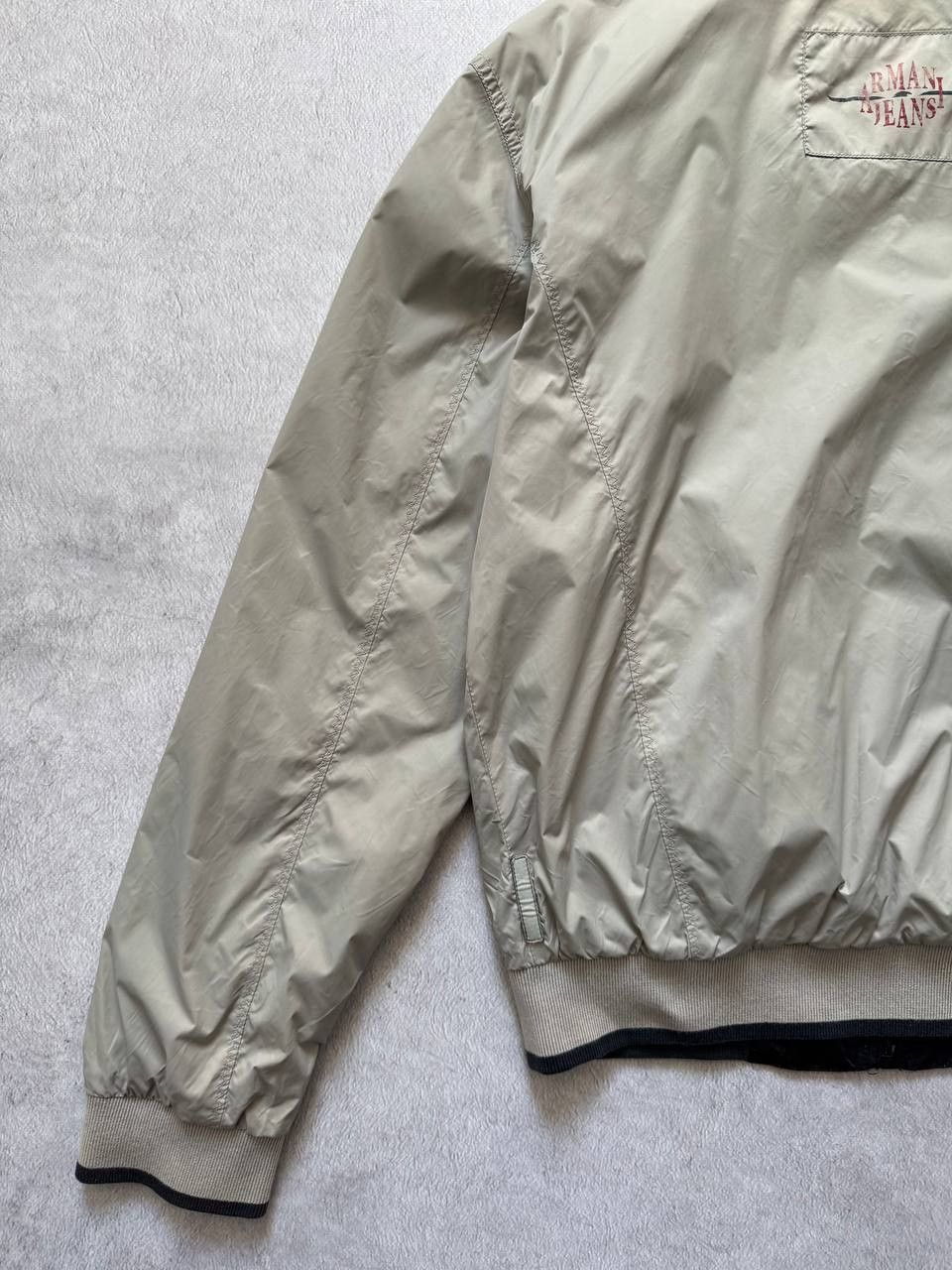 Armani Vintage Armani Jeans Reversible Nylon Bomber Jacket Size US S / EU 44-46 / 1 - 15 Thumbnail