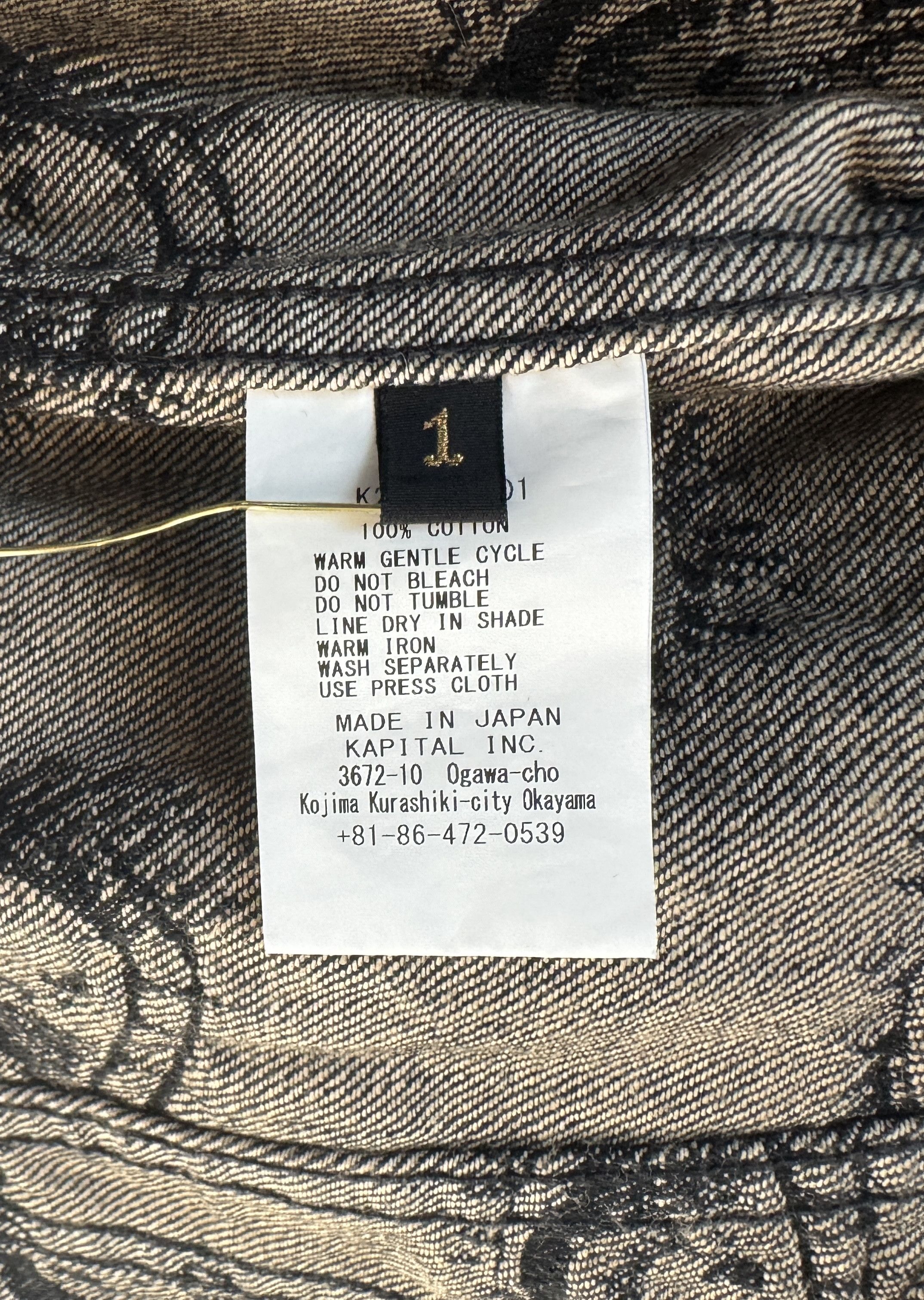 Kapital KAPITAL 12 OZ SPEAKEASY DENIM 3RD JKT (L's) BLACK SZ 1 Size S / US 4 / IT 40 - 9 Thumbnail