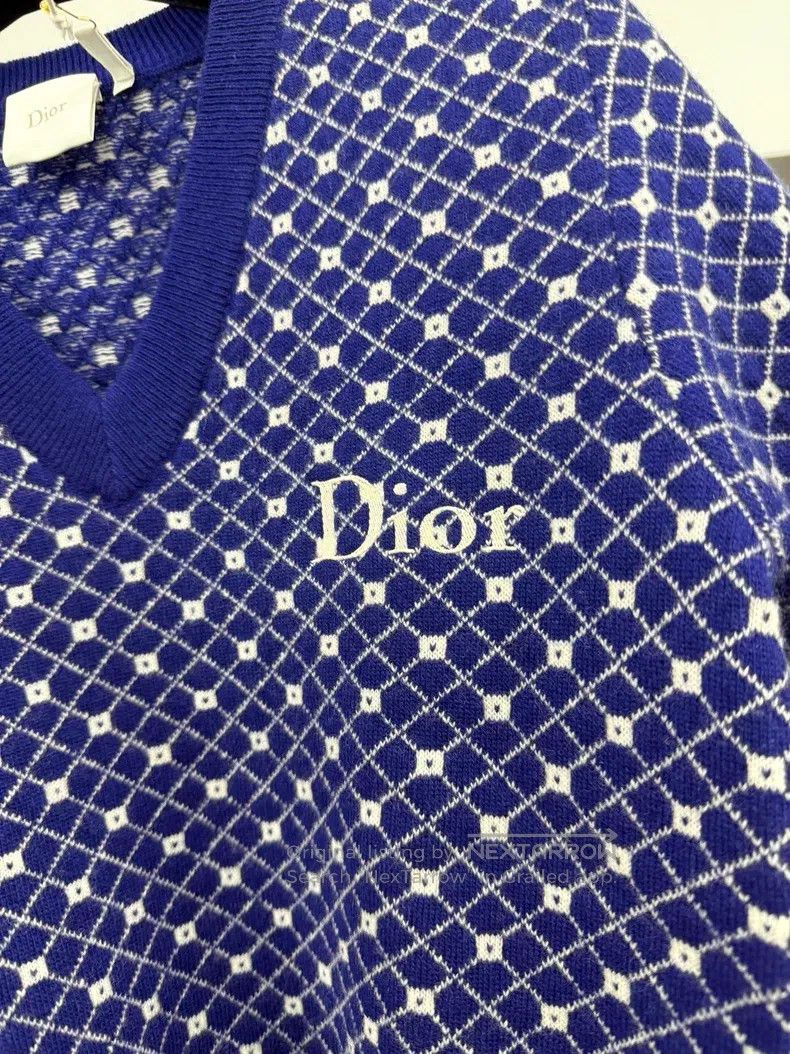 Dior Dior 26 new blue short-sleeved knitwear Size XS / US 0-2 / IT 36-38 - 2 Thumbnail