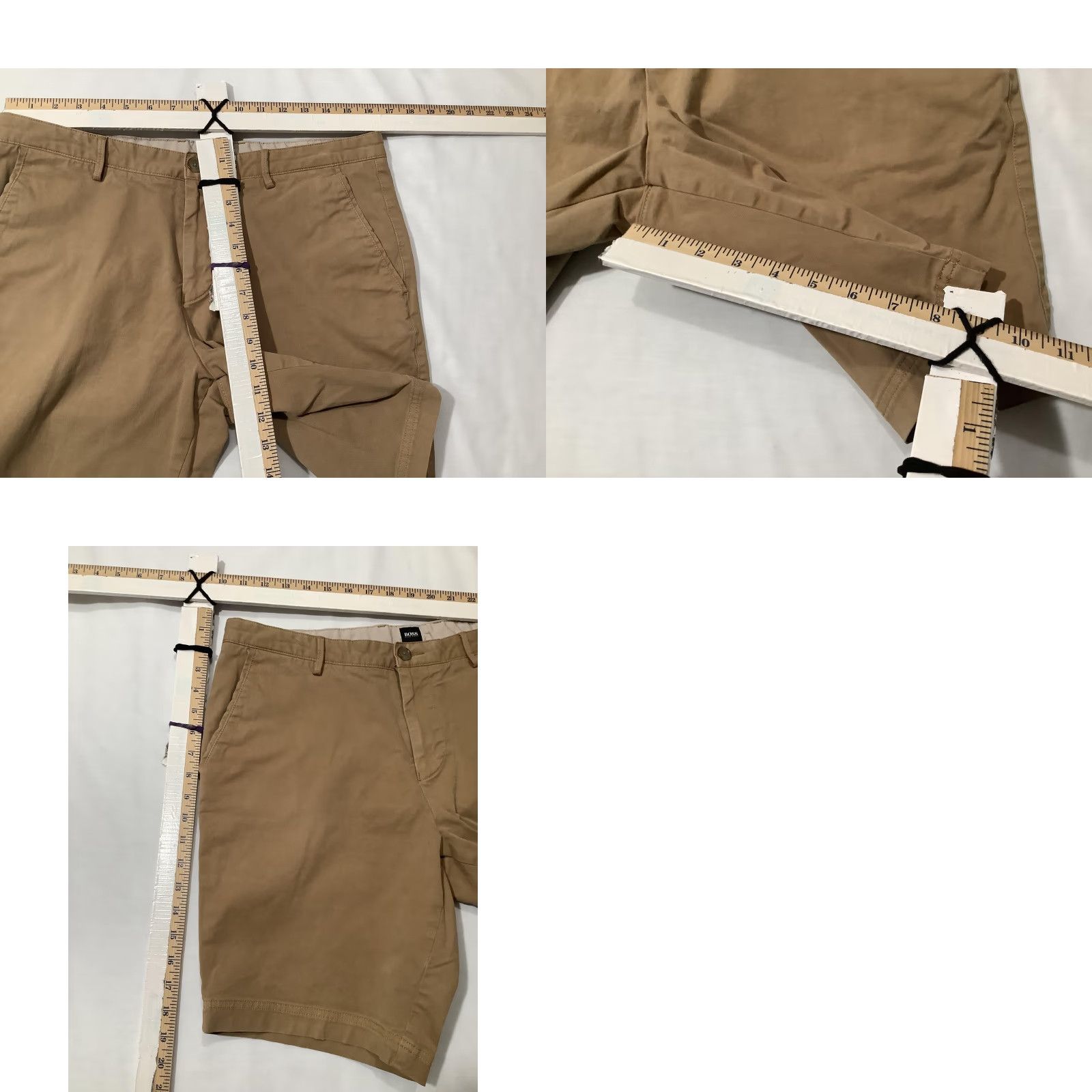 Hugo Boss BOSS Hugo Boss Shorts Mens 32 Beige Chino Stretch Flat Front Cotton Casual Size US 32 / EU 48 - 8 Thumbnail