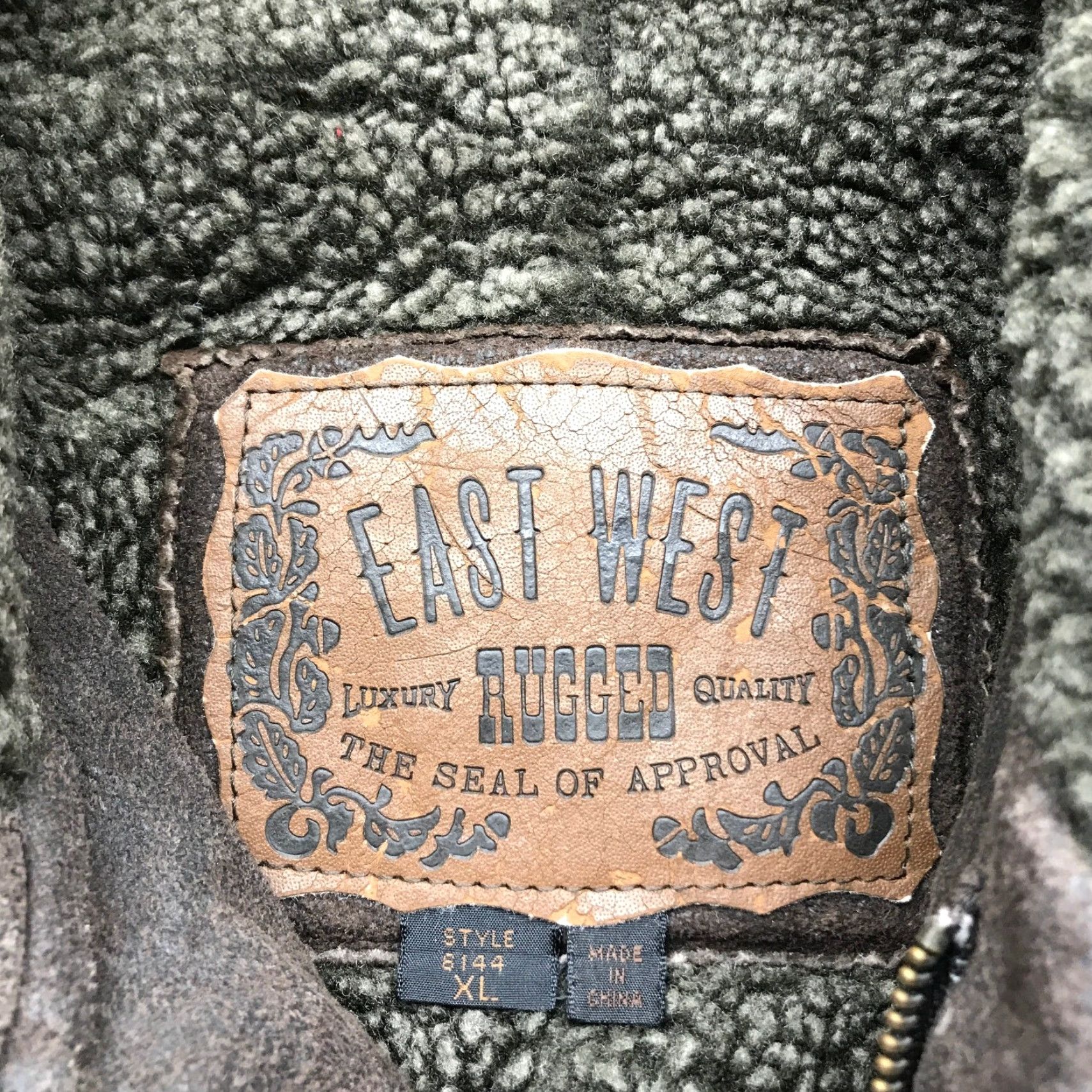 Vintage VINTAGE East West Leather Coat Jacket Long Mens XL Brown 90s Rugged Sherpa Lined Genuine Leather Long Coat with Pockets Size US XL / EU 56 / 4 - 4 Thumbnail