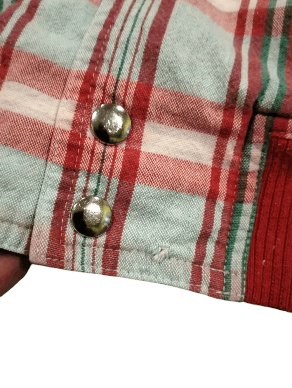 PERSON'S Vintage 90s Person's For Men Red Tartan Jacket Snap Button Size US L / EU 52-54 / 3 - 14 Thumbnail