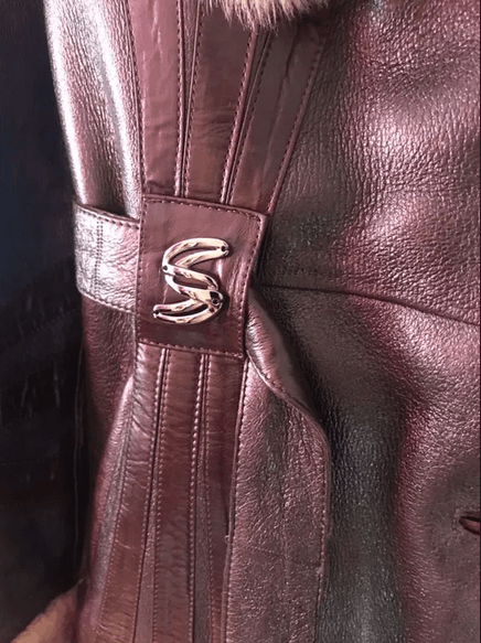 Aries Womens natural sheepskin coat sz L Ares leather and fur Size L / US 10 / IT 46 - 5 Thumbnail