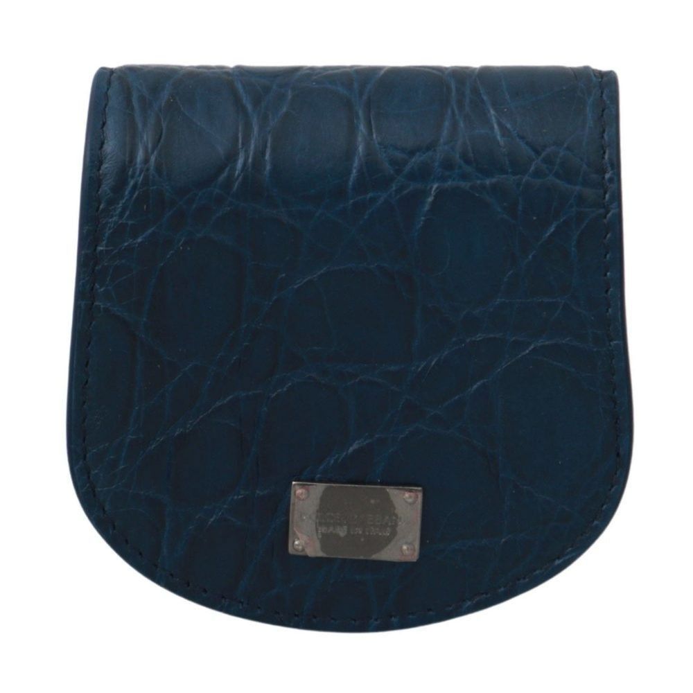 Dolce & Gabbana Dolce & Gabbana Blue Leather Holder Pocket Condom Case Size ONE SIZE - 1 Thumbnail