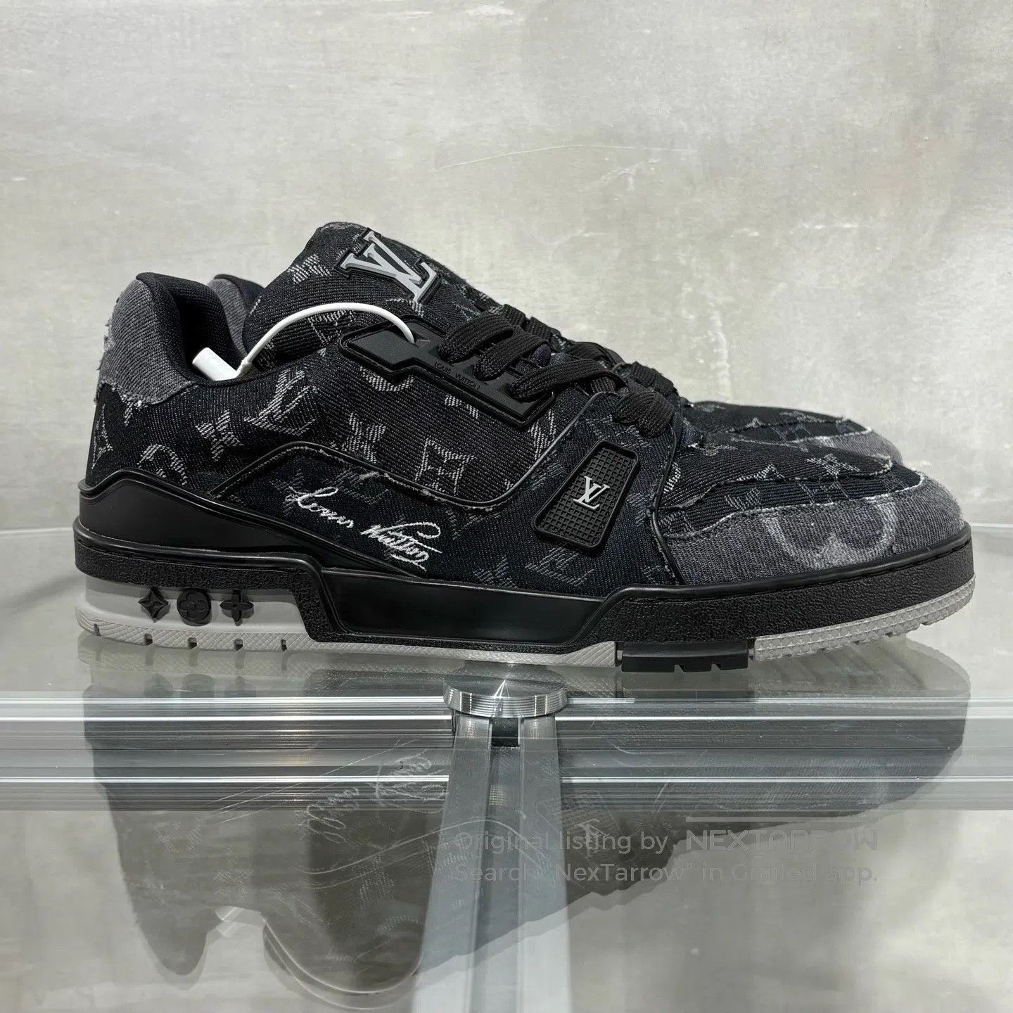 Louis Vuitton Louis Vuitton Trainer Jeansbreaker Black shoes Size US 10.5 / EU 43-44 - 4 Thumbnail