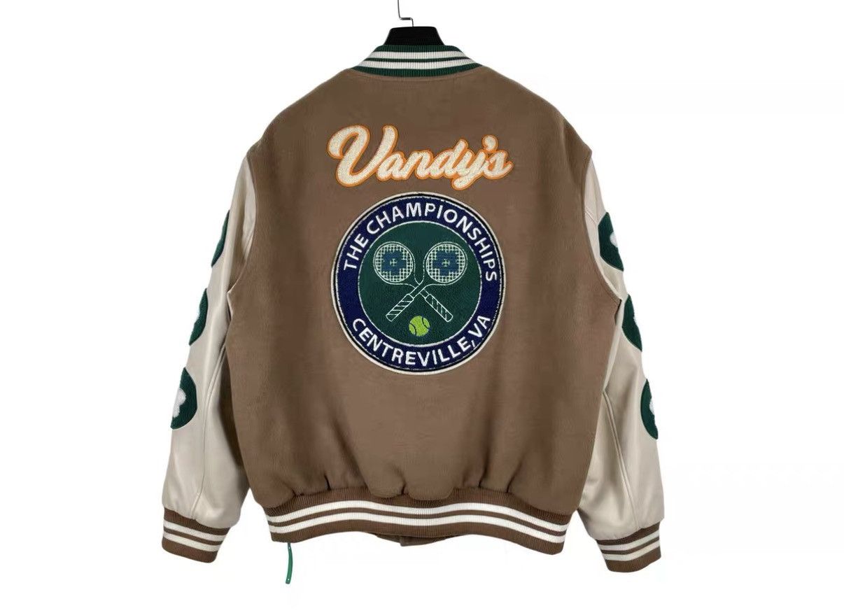Vandy The Pink Vandy The Pink Leather Sleeve Varsity Jacket J31 Size US XL / EU 56 / 4 - 2 Thumbnail
