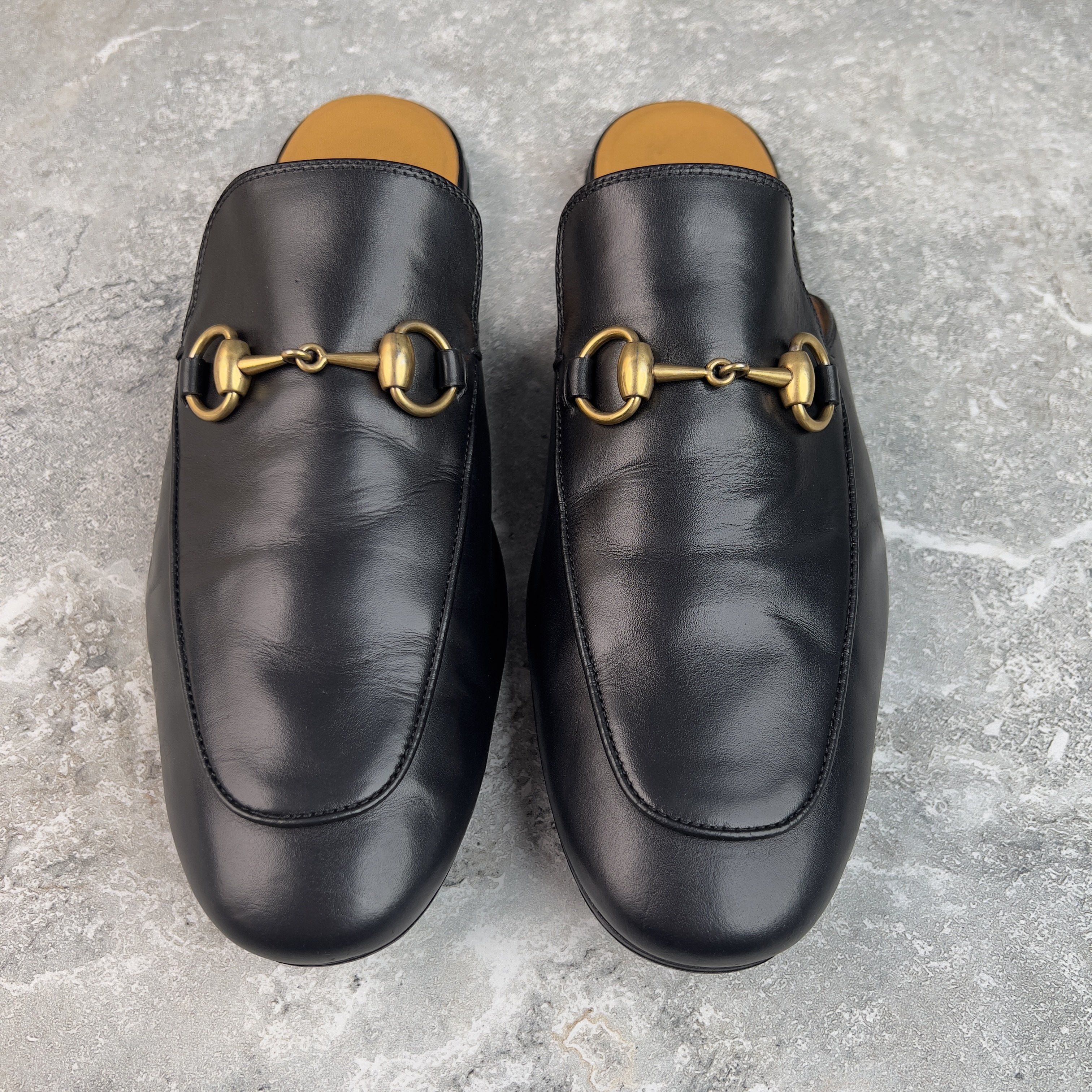 Gucci Princetown Horsebit Jordaan Mule Black Leather Size US 7.5 / EU 40-41 - 2 Thumbnail