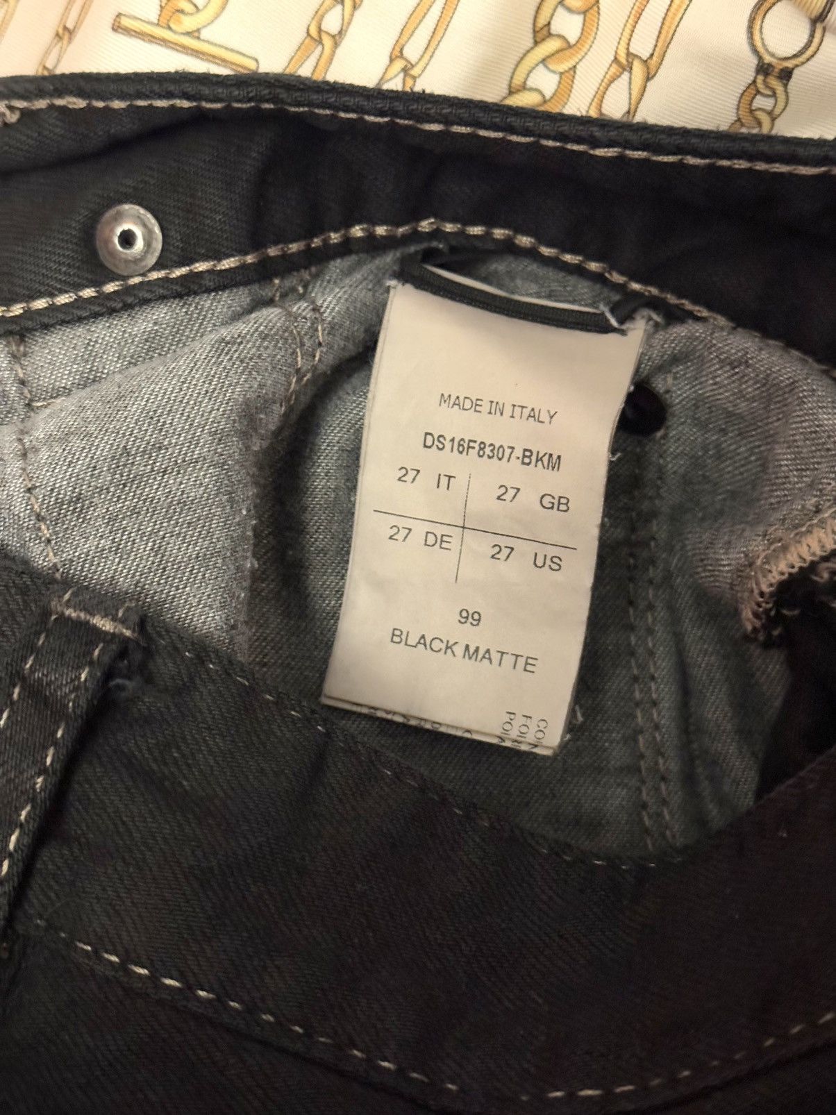 Rick Owens rick owens astair cropped jeans black mat denim 27 Size US 27 - 3 Thumbnail