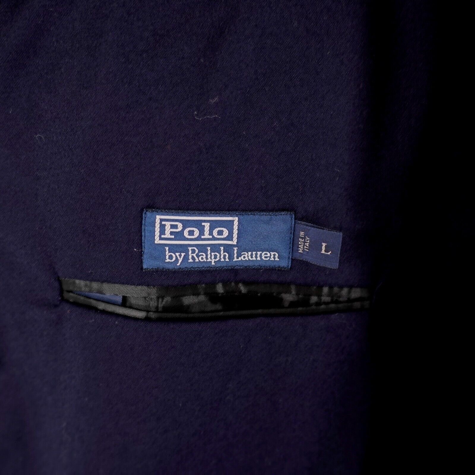 Ralph Lauren Polo Ralph Lauren Flannel Virgin Wool Italy Blue 3 Button Bl Size 40L - 9 Thumbnail