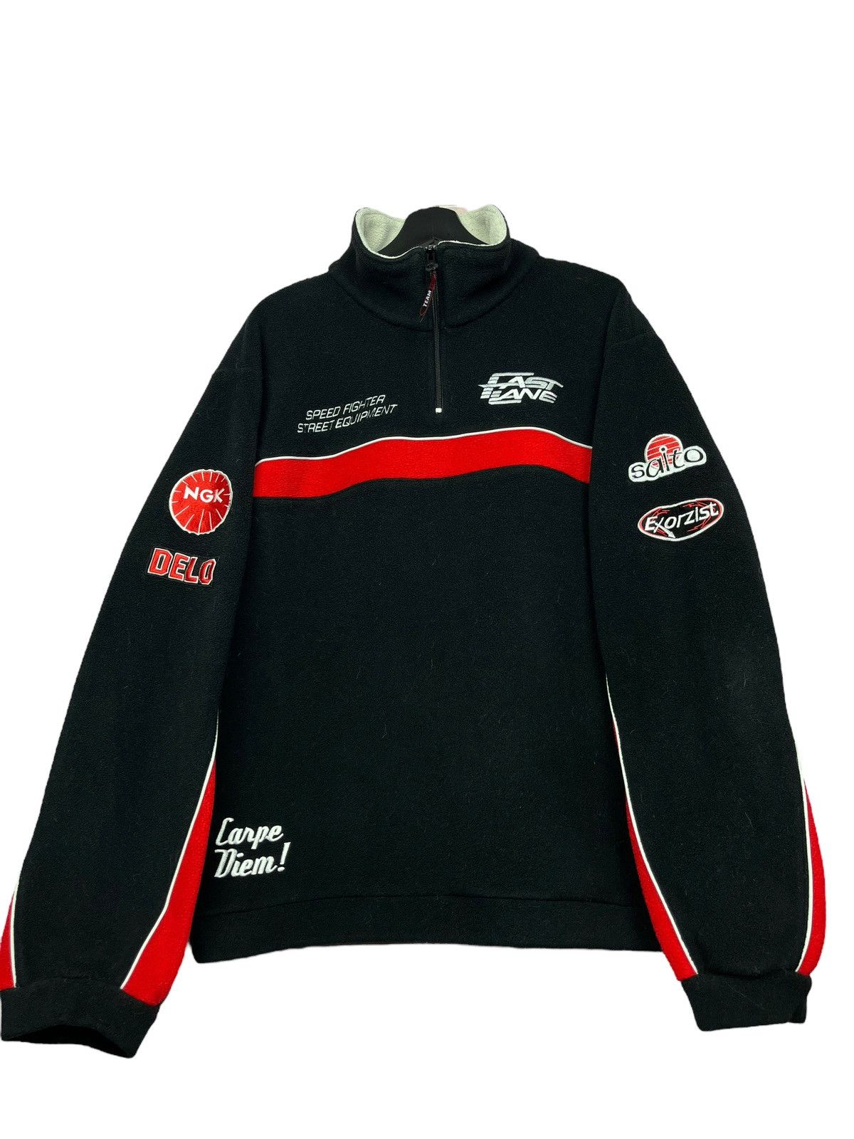 Vintage Vintage Fast Lane Speed Fighter Street Equipment Fleece Size US XL / EU 56 / 4 - 6 Thumbnail