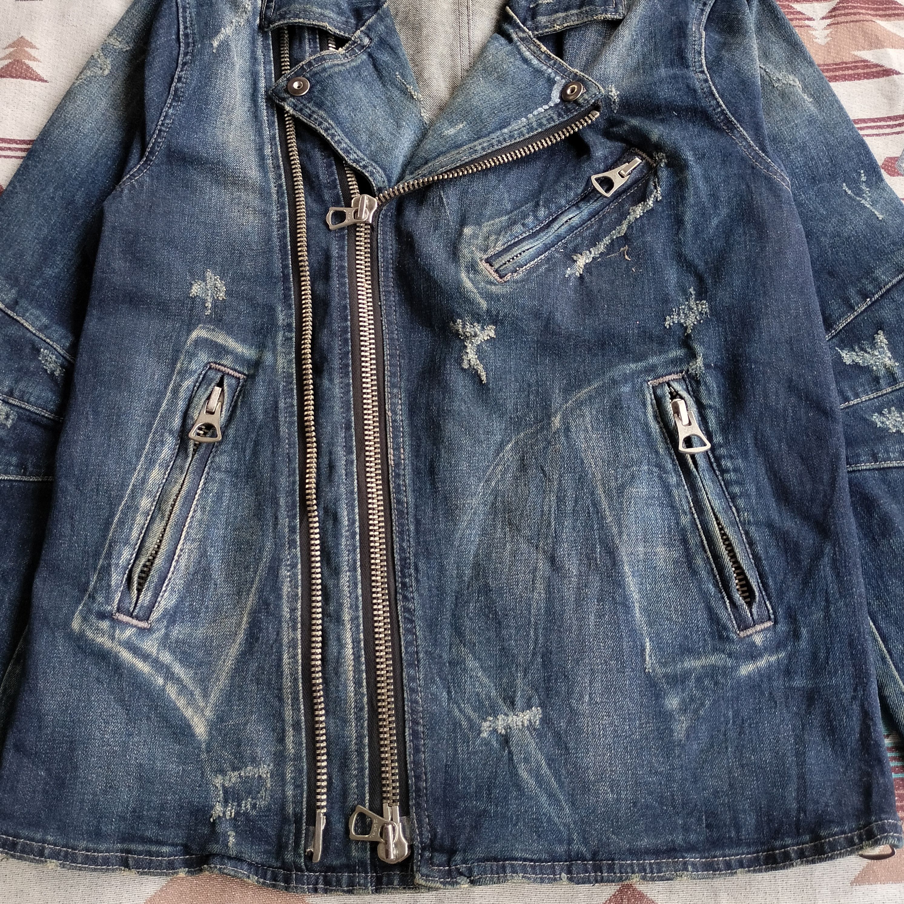 semanticdesign SemanticDesign rock double collar denim jacket Size US M / EU 48-50 / 2 - 4 Thumbnail