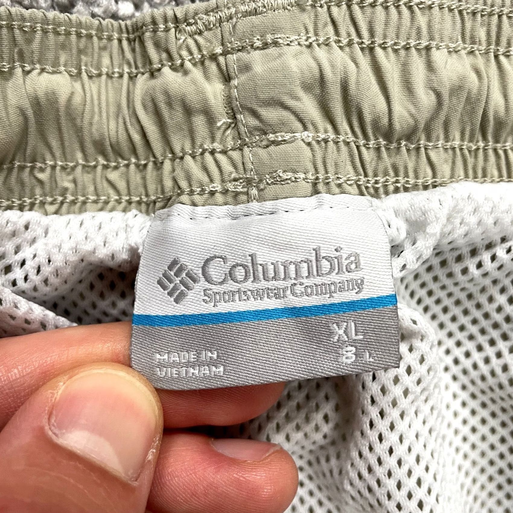 Vintage Columbia PFG Omni Shade Water Shorts Mens XL Beige Elastic Waist Swimming Trunks Size US 36 / EU 52 - 7 Thumbnail