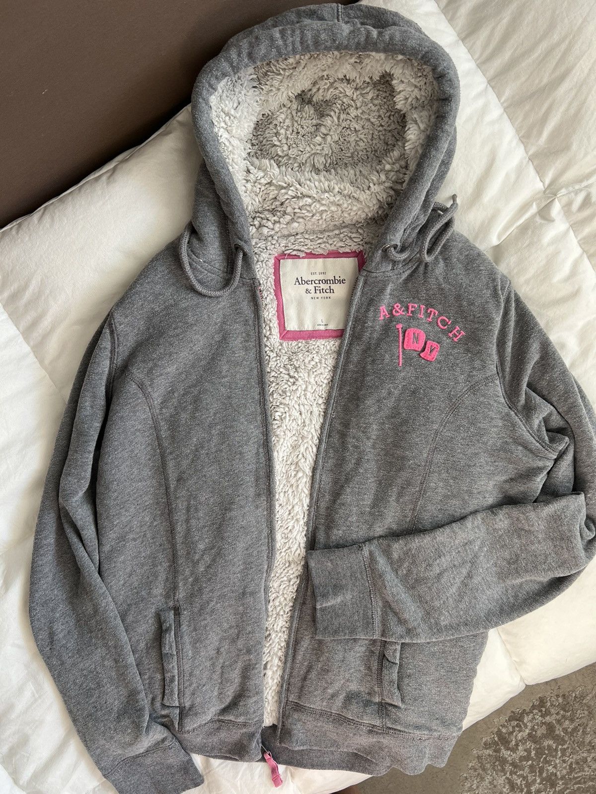 Abercrombie & Fitch × If Six Was Nine × Le Grande Bleu (L.G.B.) Abercrombie Fur Hoodie Sherpa LGB Style Size M / US 6-8 / IT 42-44 - 1 Thumbnail