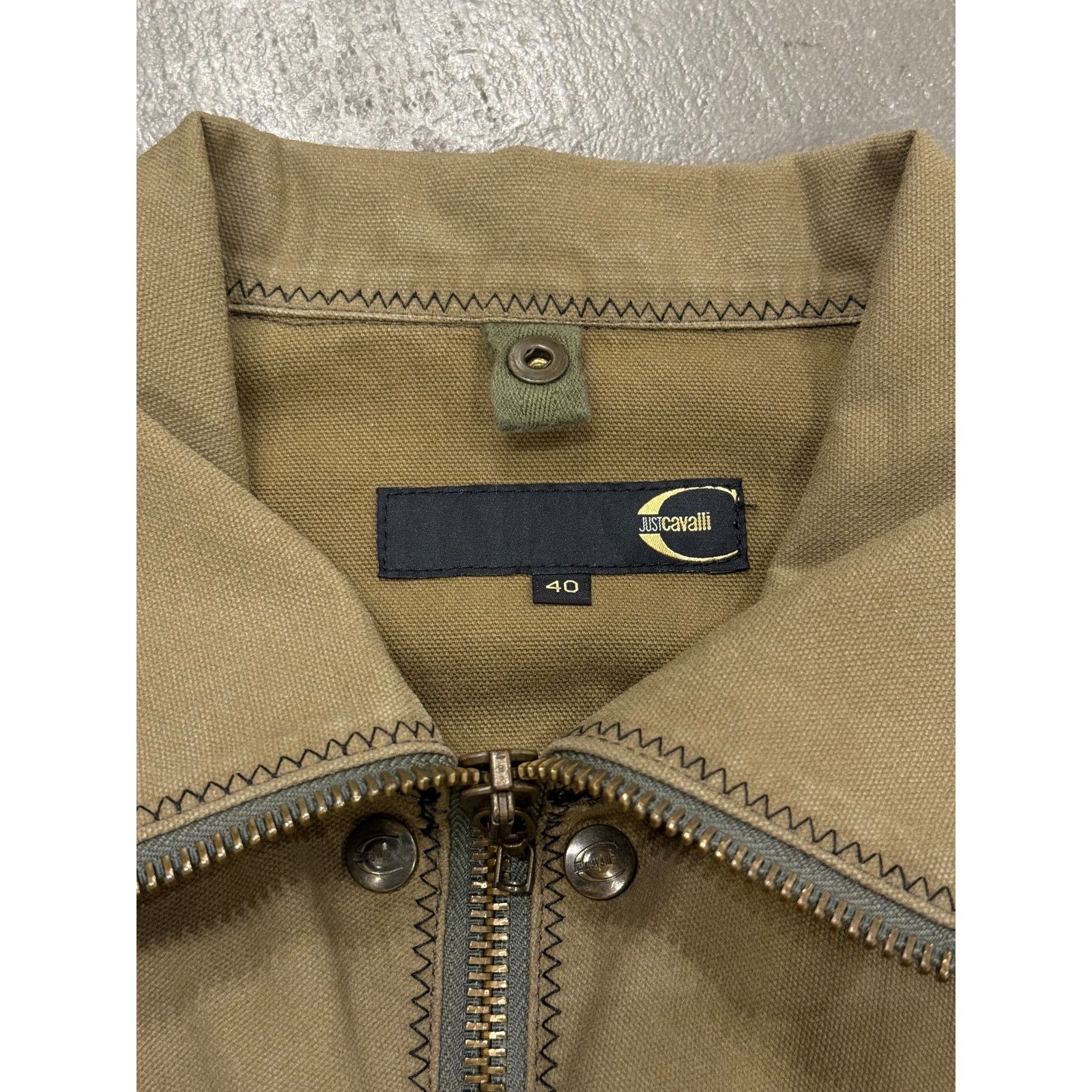 Roberto Cavalli 2000s Cavalli military zipper coat Size S / US 4 / IT 40 - 4 Thumbnail