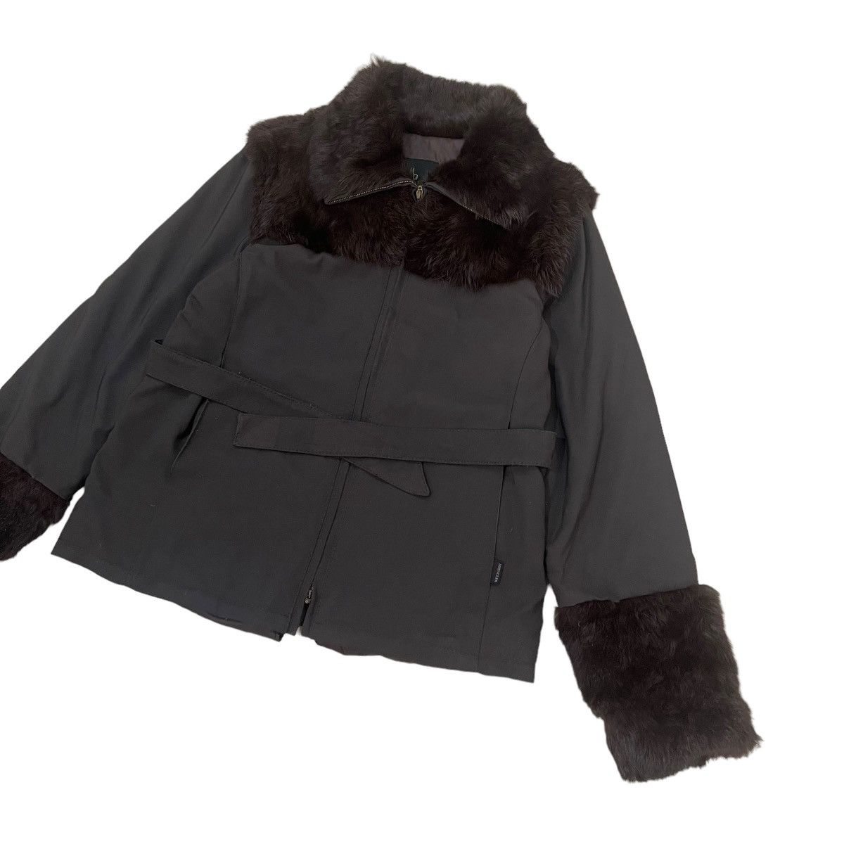 Moncler 🔥Moncler Down Faux Fur Collar Sleeve Zipper Jacket Size M / US 6-8 / IT 42-44 - 8 Thumbnail