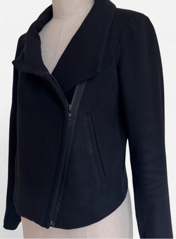 Helmut Lang Early 2000s Helmut Lang cropped zip up pea coat Size S / US 4 / IT 40 - 2 Thumbnail