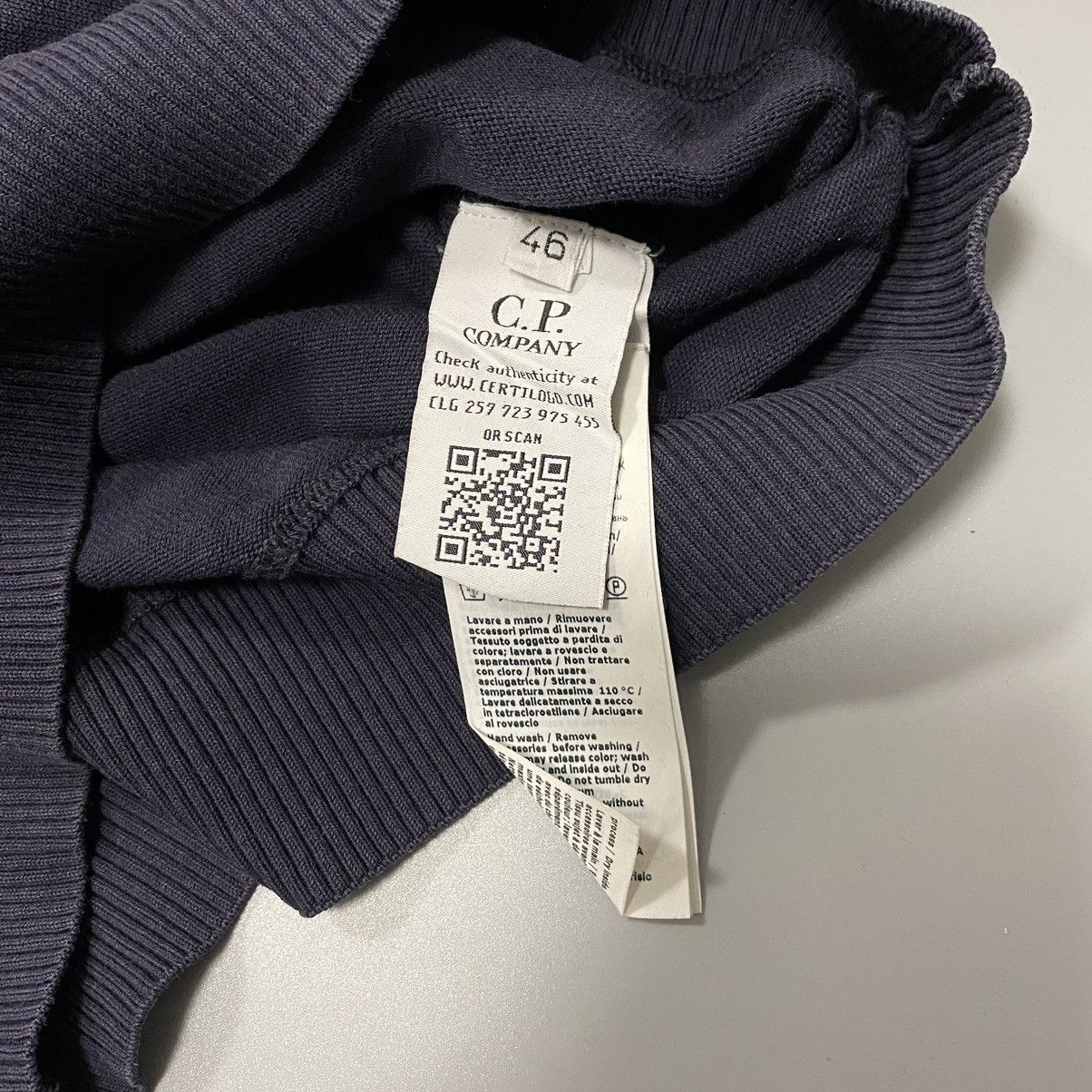 C.P. Company C.P Company Pullover Sweater S-M Dark Blue Size US M / EU 48-50 / 2 - 6 Thumbnail