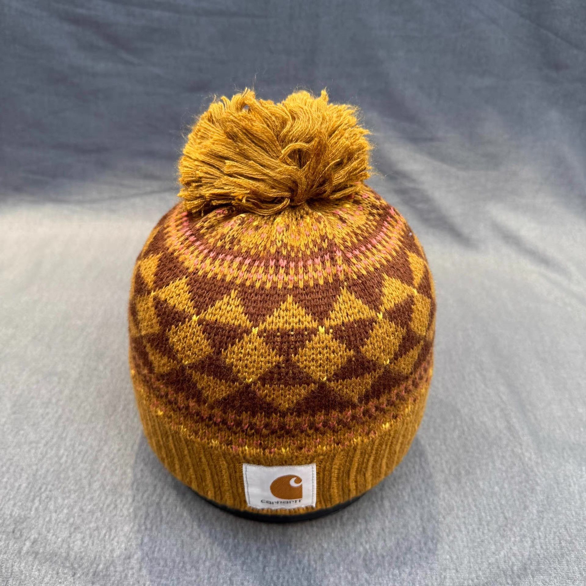Carhartt Carhartt knit beanie, winter hat, pom-pom hat Q5 Size ONE SIZE - 5 Thumbnail