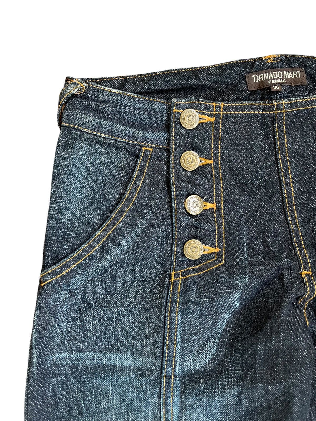 Tornado Mart Tornado Mart Femme wide leg flare jeans Size 29" - 5 Thumbnail