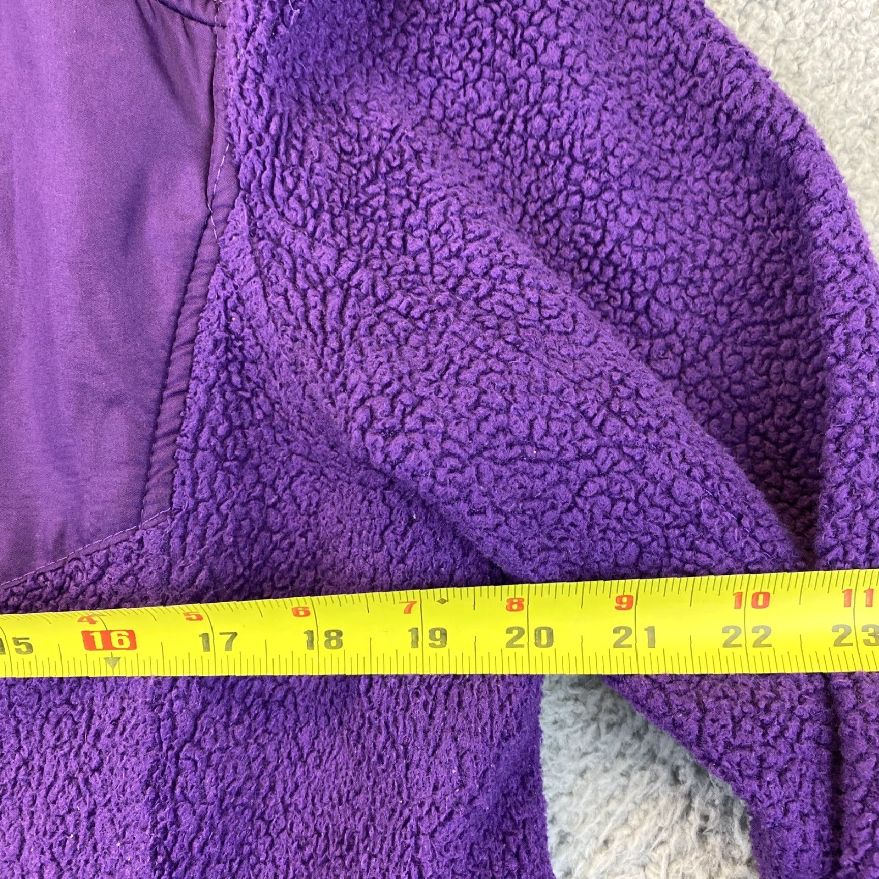 Faded Glory Faded Glory Women's Jacket XL Purple Sherpa Knit Long Sleeve Casual Jacket Teens Ladies 50-26 Size XL / US 12-14 / IT 48-50 - 4 Thumbnail