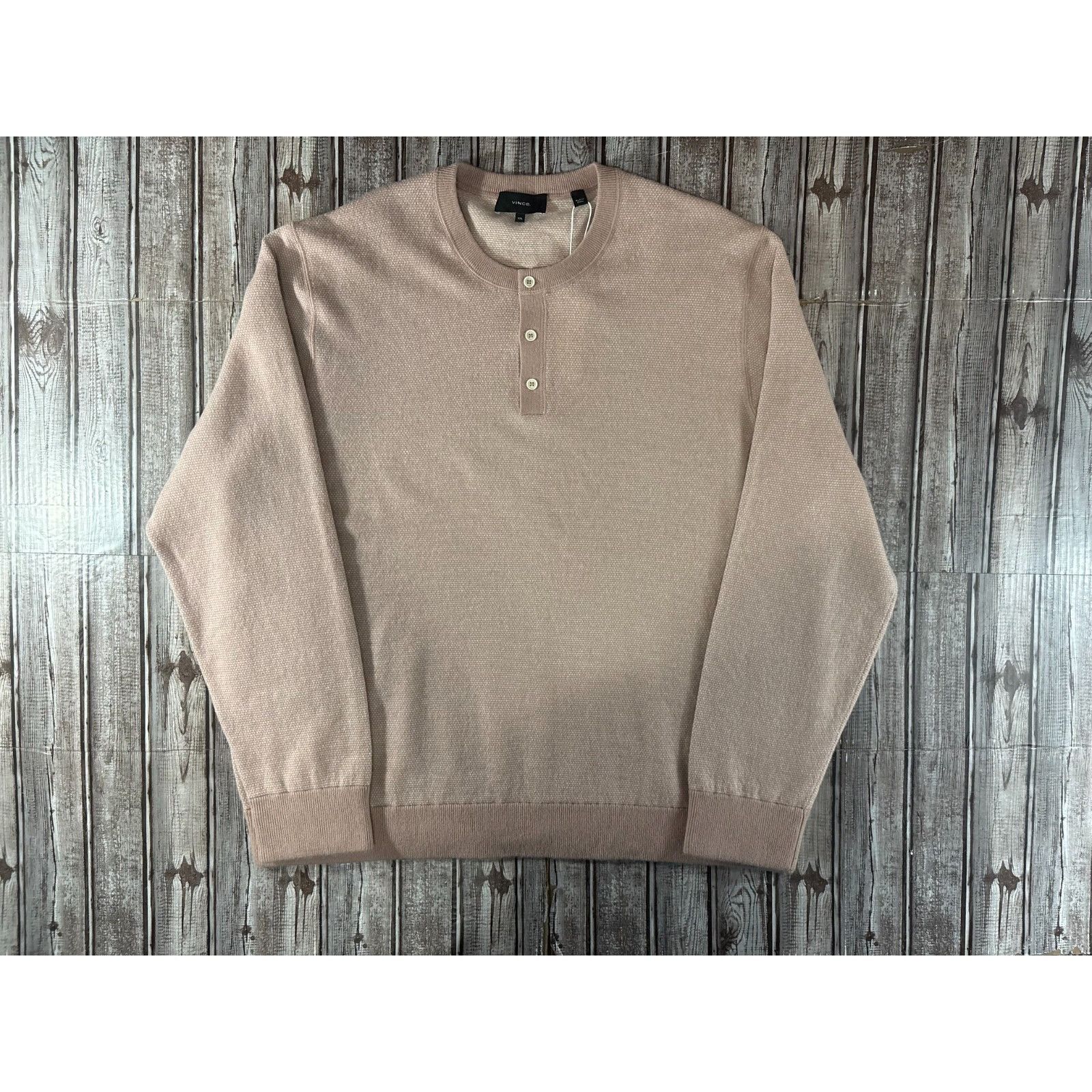 Vince Vince Henley Birdseye wool cashmere blend sweater size 2XL c Size US XXL / EU 58 / 5 - 10 Thumbnail