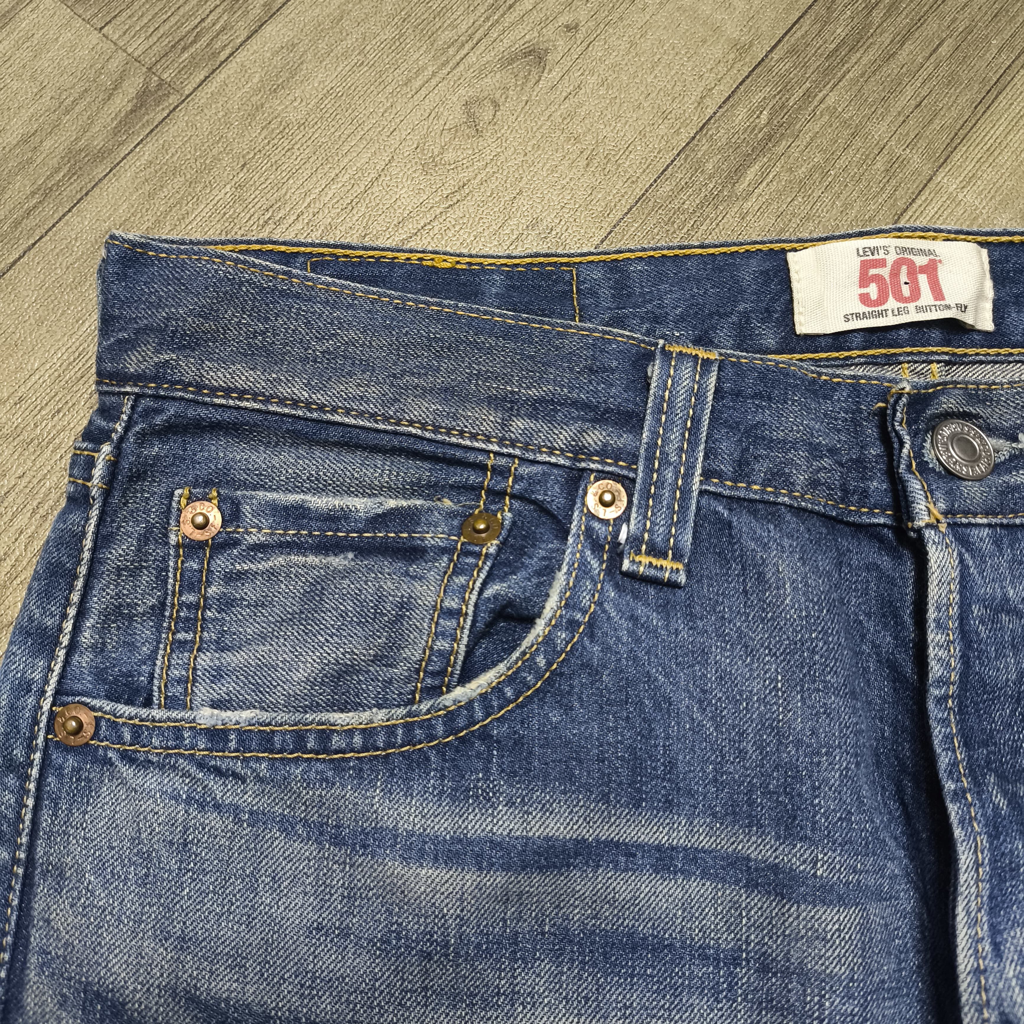 Levi's Vintage Levi's 501 Straight Leg Jeans 3073 Stamped Button Size US 30 / EU 46 - 6 Thumbnail