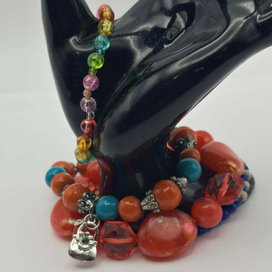 Other Y2K Red & Blue Beaded Bracelet Bundle Size ONE SIZE - 2 Thumbnail