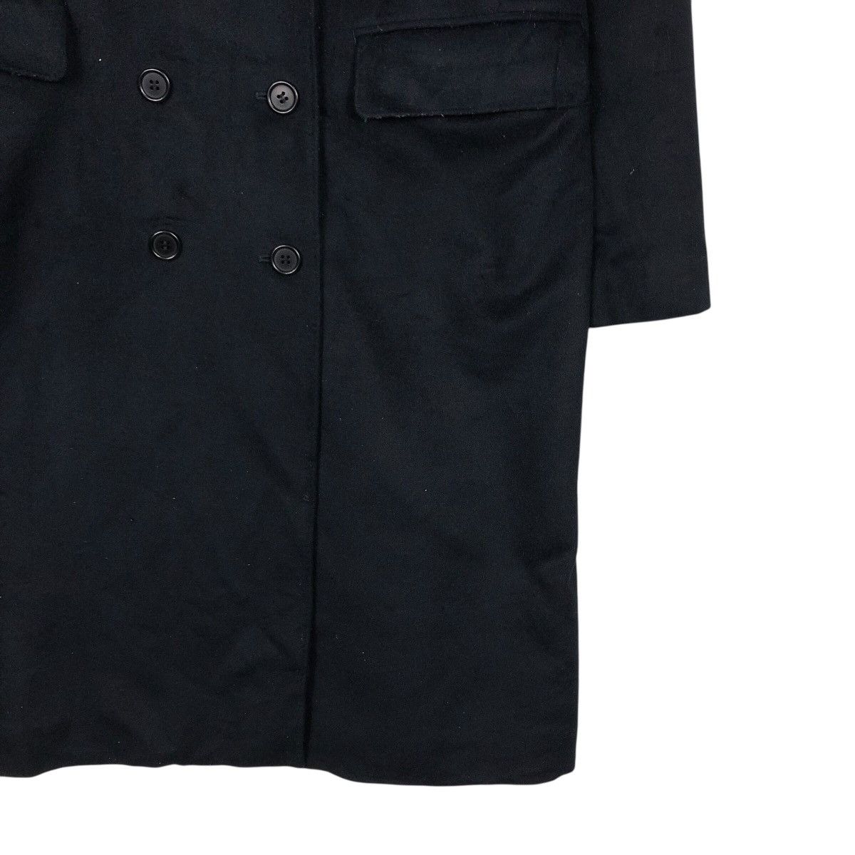 Japanese Brand 📌Rich Black Long Jacket Double Breast Ines De La Fressange Size US XL / EU 56 / 4 - 7 Thumbnail