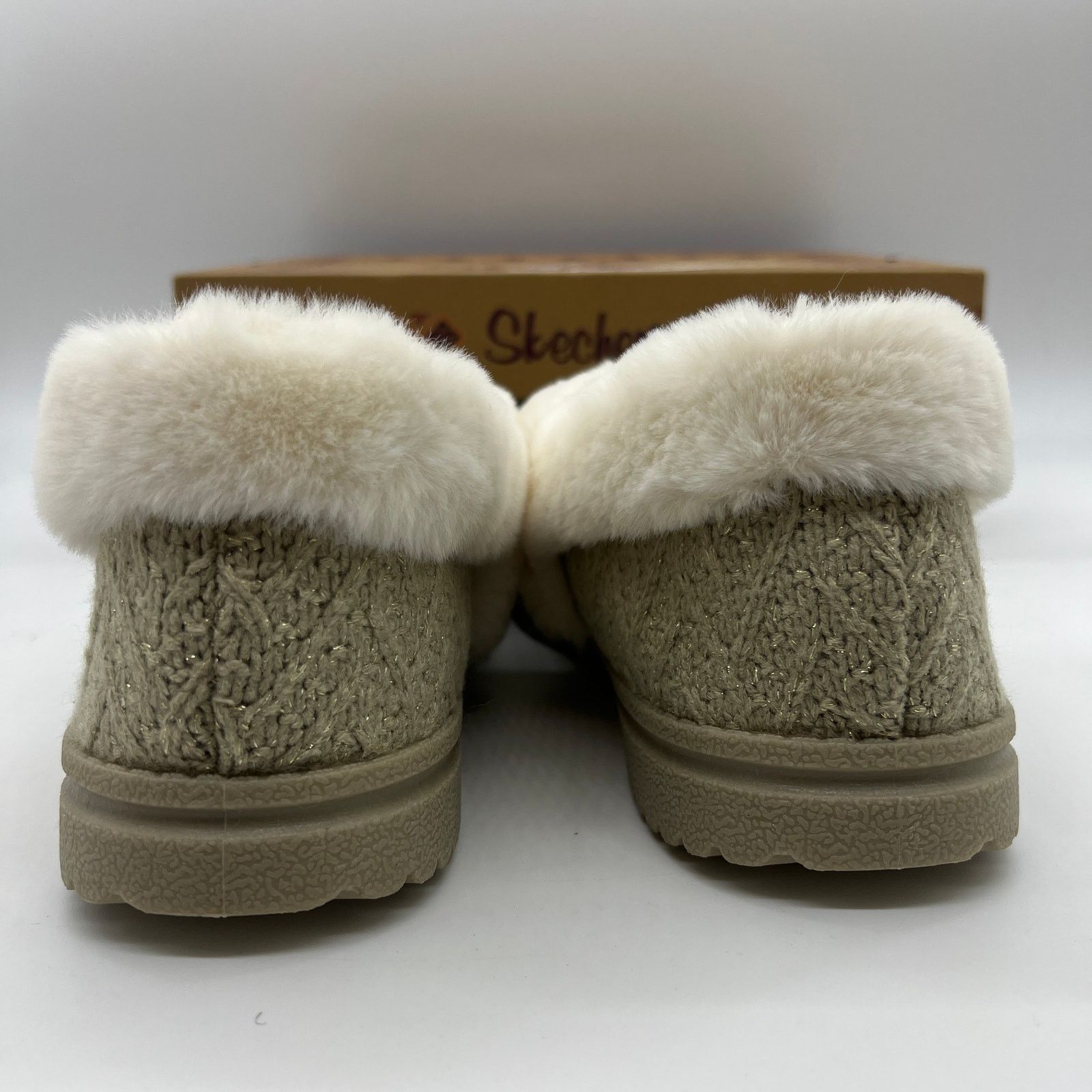 SKECHERS Skechers Cozy Lite Sparkle Knit Slippers Walk Natural 11 Size US 11 / IT 41 - 6 Thumbnail