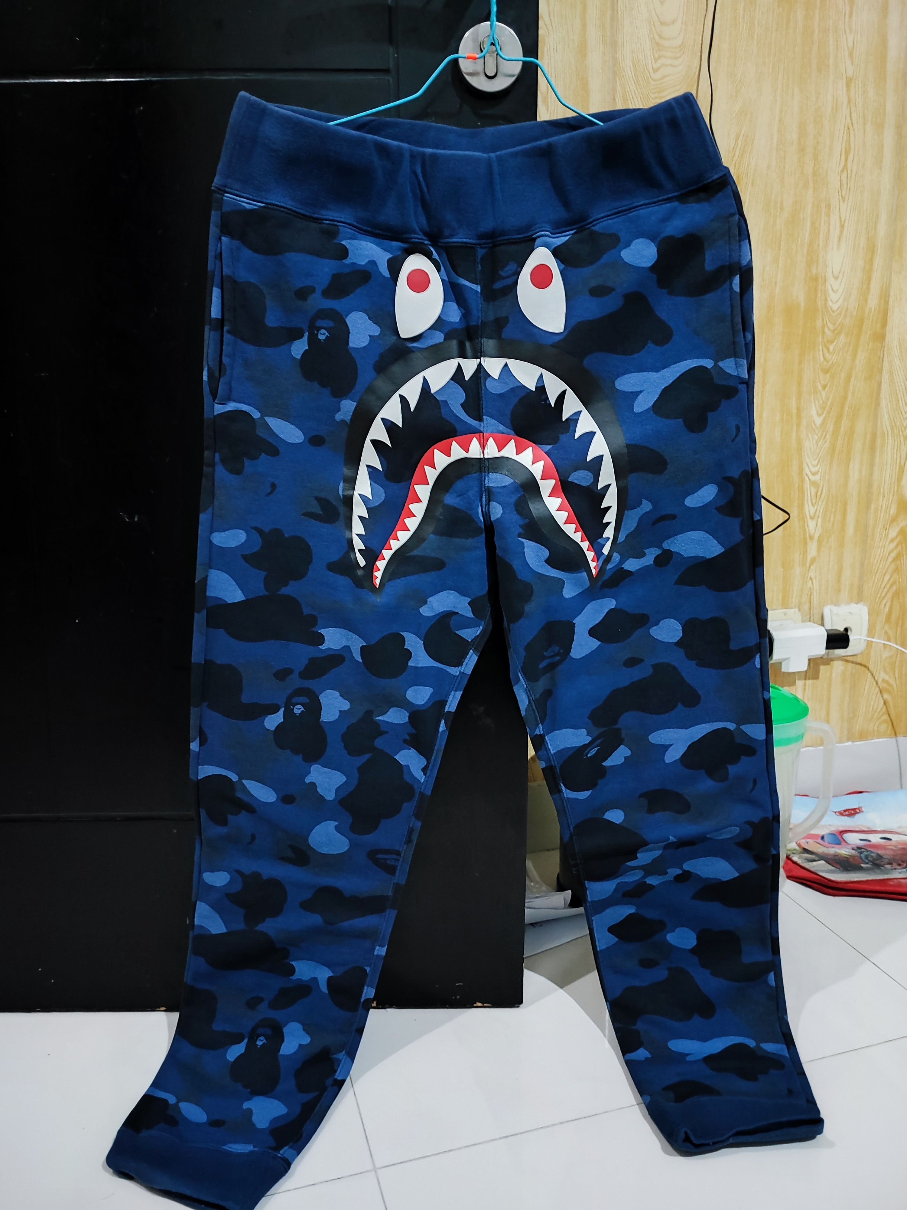 Bape Color Camo Shark Sweat Pants | Grailed
