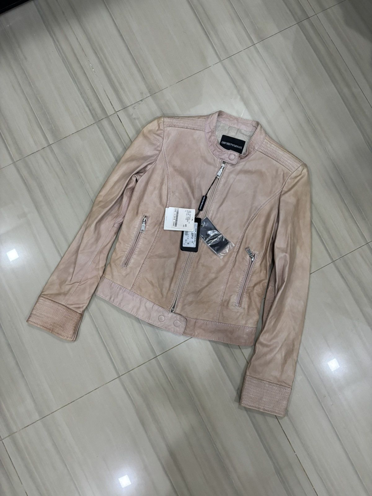 Emporio Armani Emporio Armani Leather Jacket Size S / US 4 / IT 40 - 2 Thumbnail