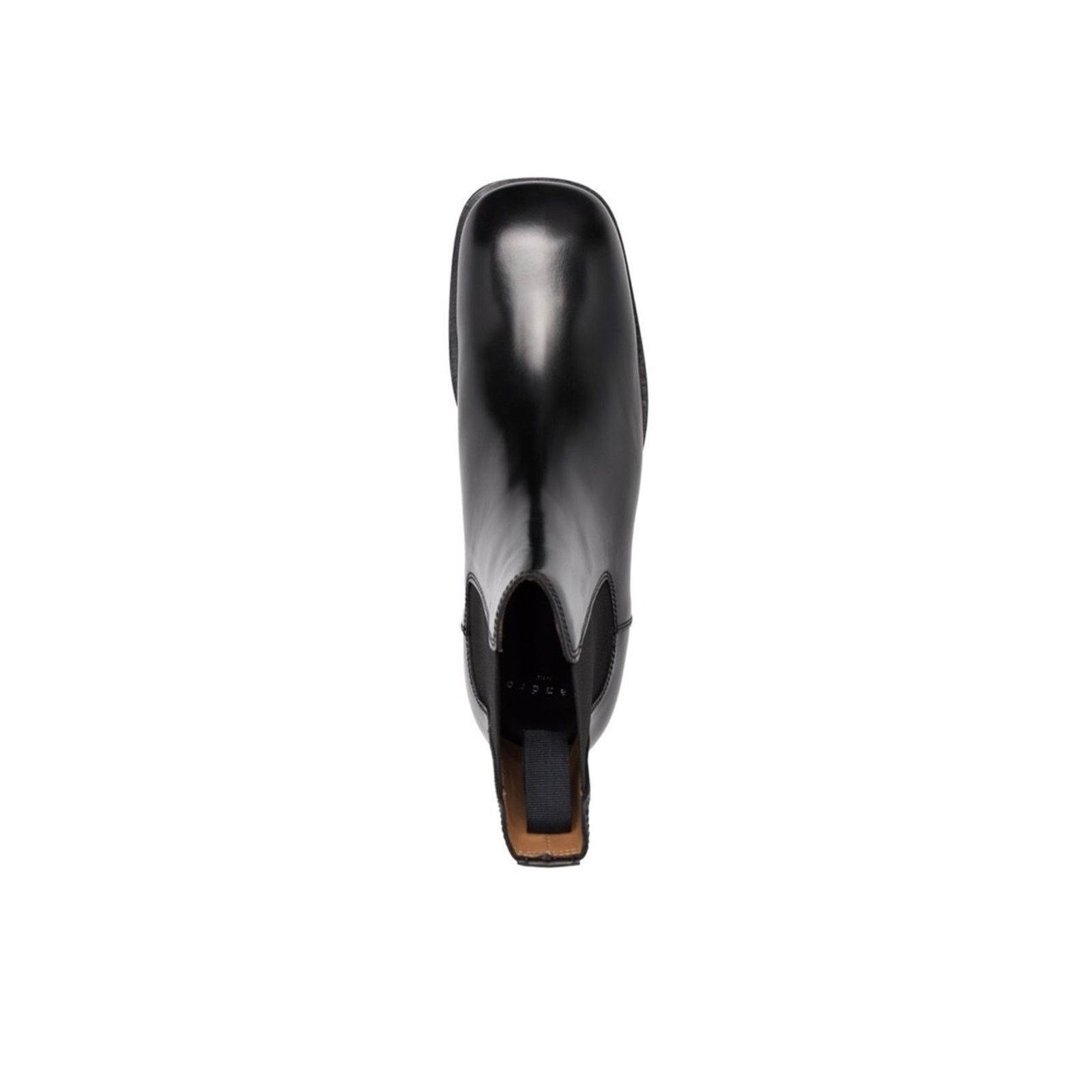 Sandro Sandro Paris Chelsea Square Toe Black Leather Boots Size US 12 / EU 45 - 4 Thumbnail