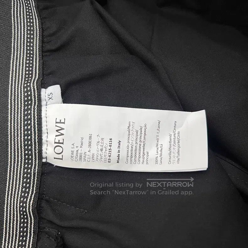 Loewe Loewe size XS Black Wool Wide Leg Pants Size 22" - 5 Thumbnail