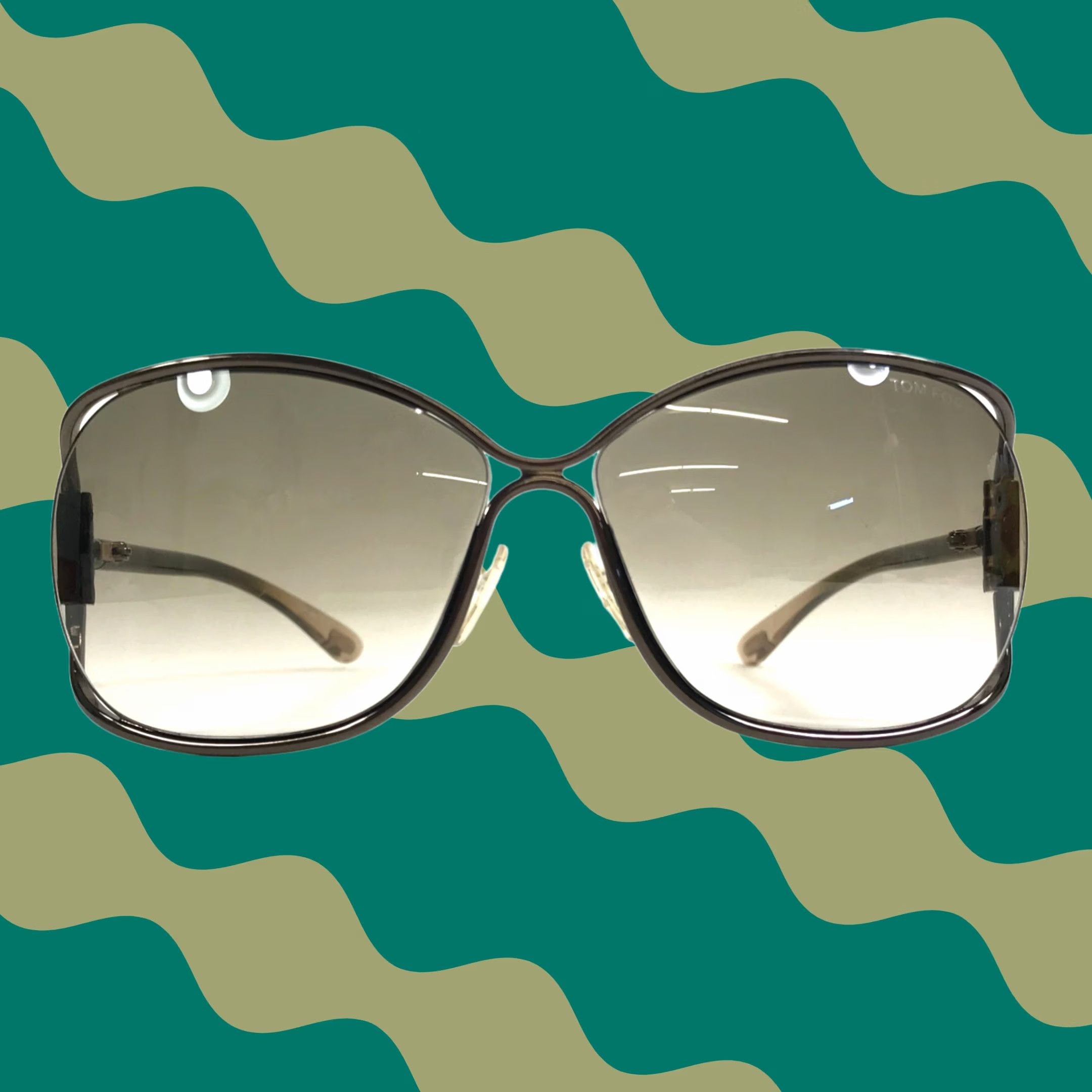 TOM‎ FORD Eugenia Bronze Brown Purple Oversized Sunglasses Tom Ford Oversized Brown Sunglasses for Women for sale | eBay main image 4
