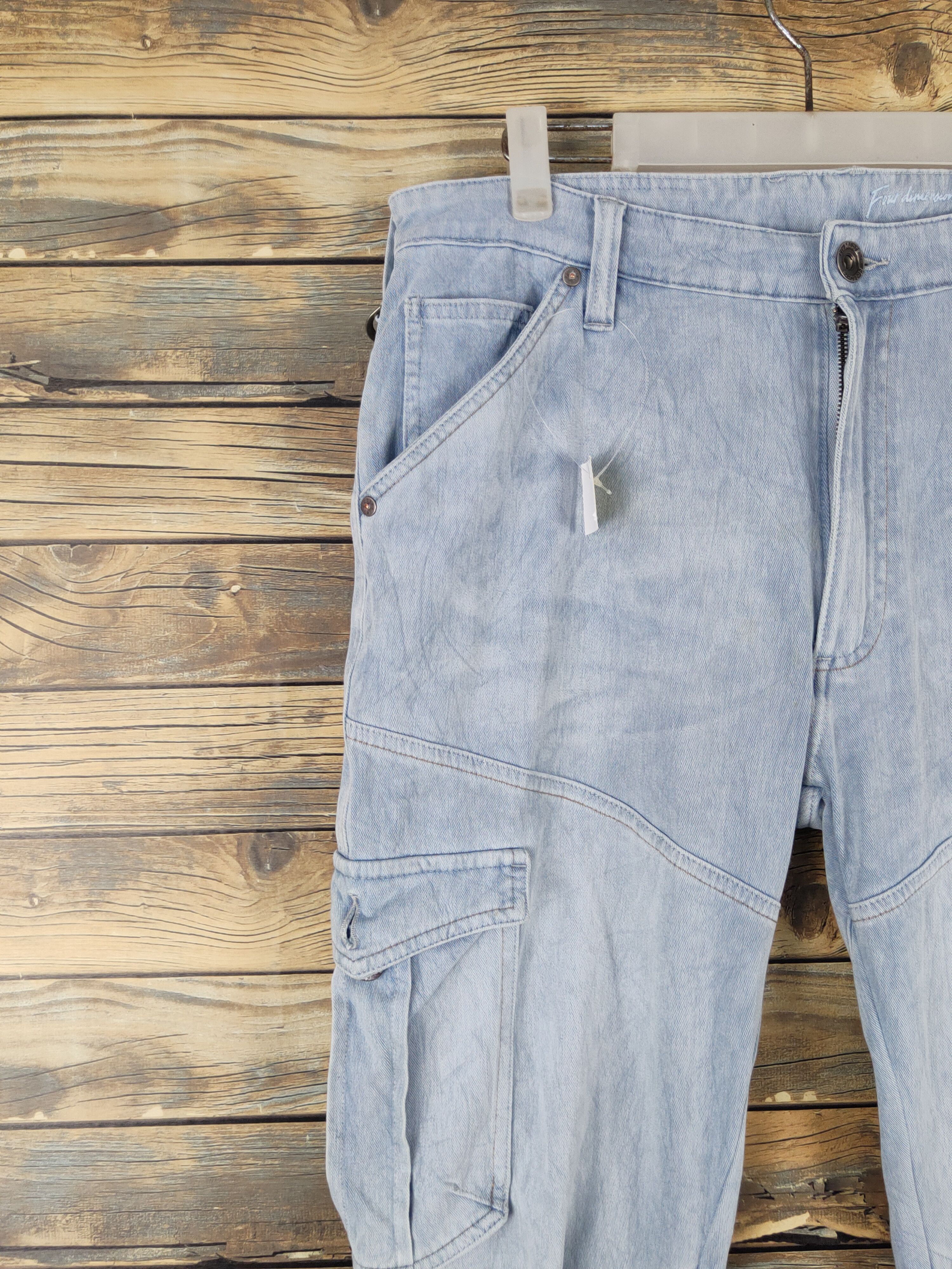 Japanese Brand FieldCore japan Distressed Ripped Soft denim Jeans #W1978 Size US 34 / EU 50 - 3 Thumbnail