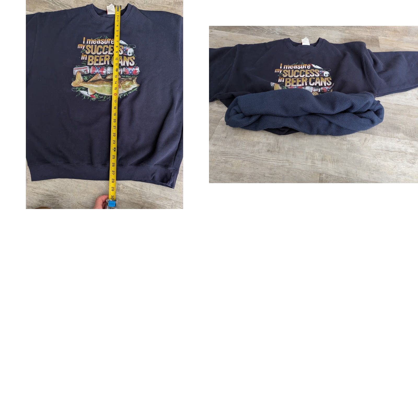Vintage VINTAGE Lost Creek Outfitters Crew Sweatshirt Mens XL Blue Graphic Print Fisherman Beer Can 90s Y2K Fishing Size US XL / EU 56 / 4 - 9 Thumbnail