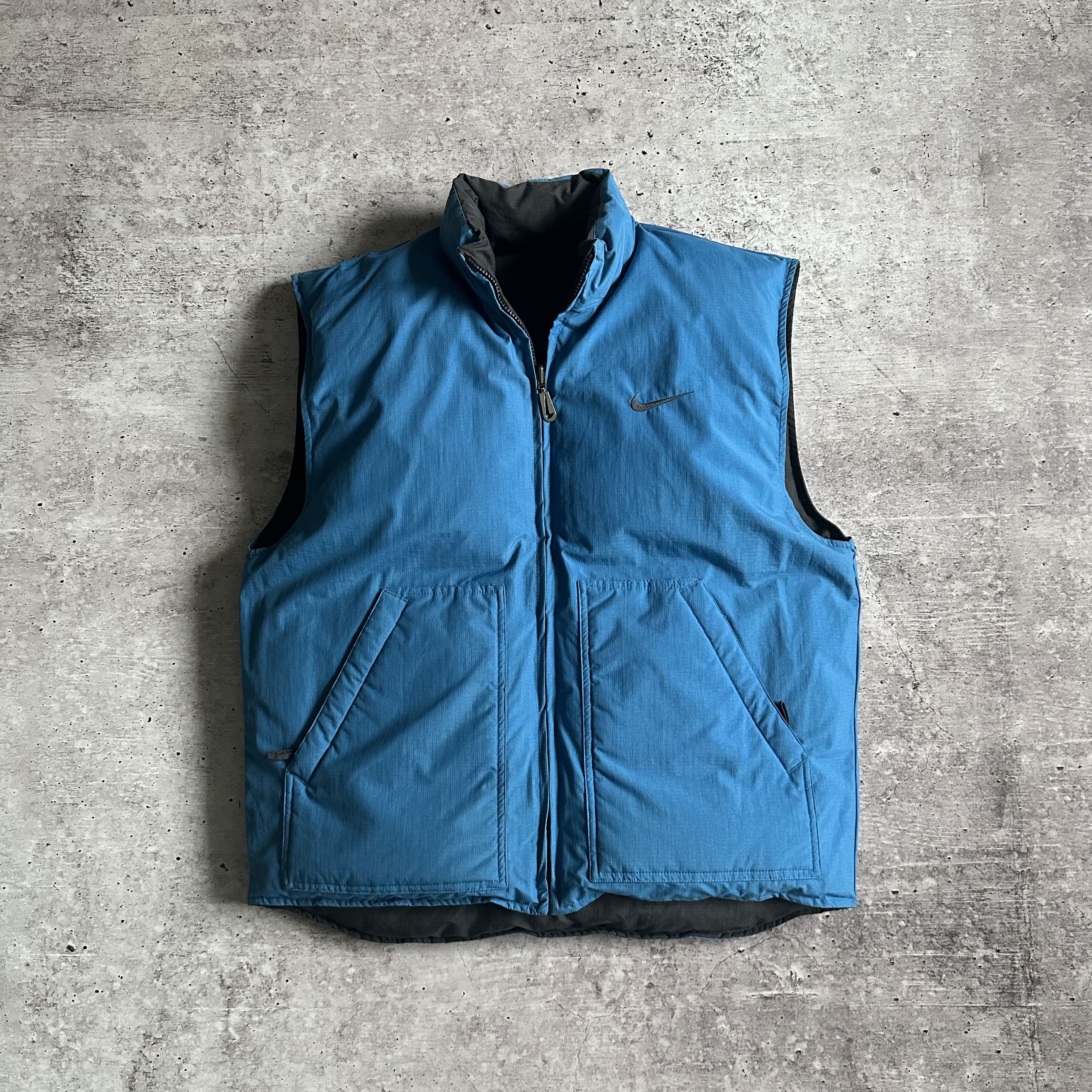 Nike 90s Vintage Nike Reversible Spellout Puffer Down Vest Size US M / EU 48-50 / 2 - 6 Thumbnail