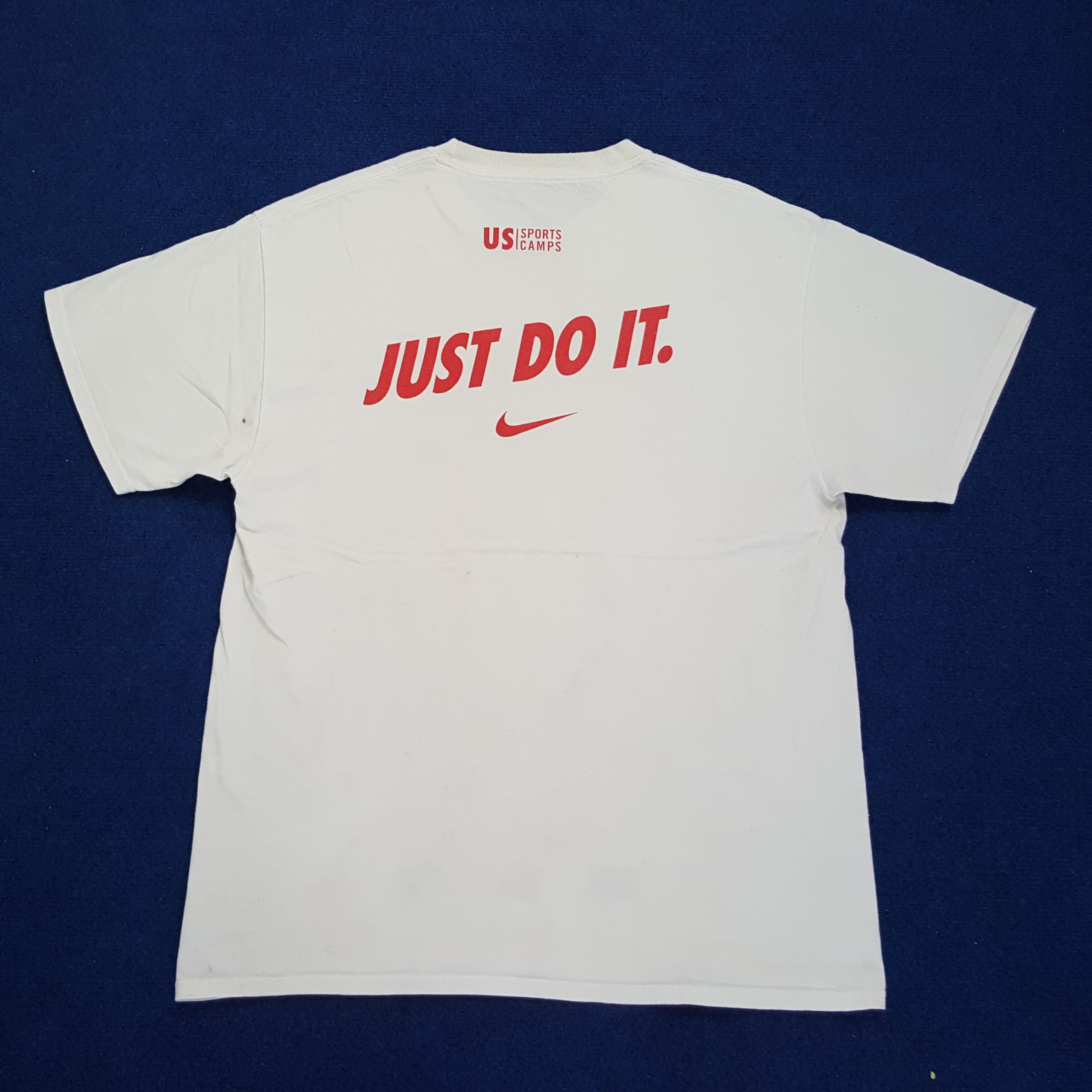 Nike × Vintage Vintage Nike Soccer Camps Sports T-shirt Size US L / EU 52-54 / 3 - 3 Thumbnail
